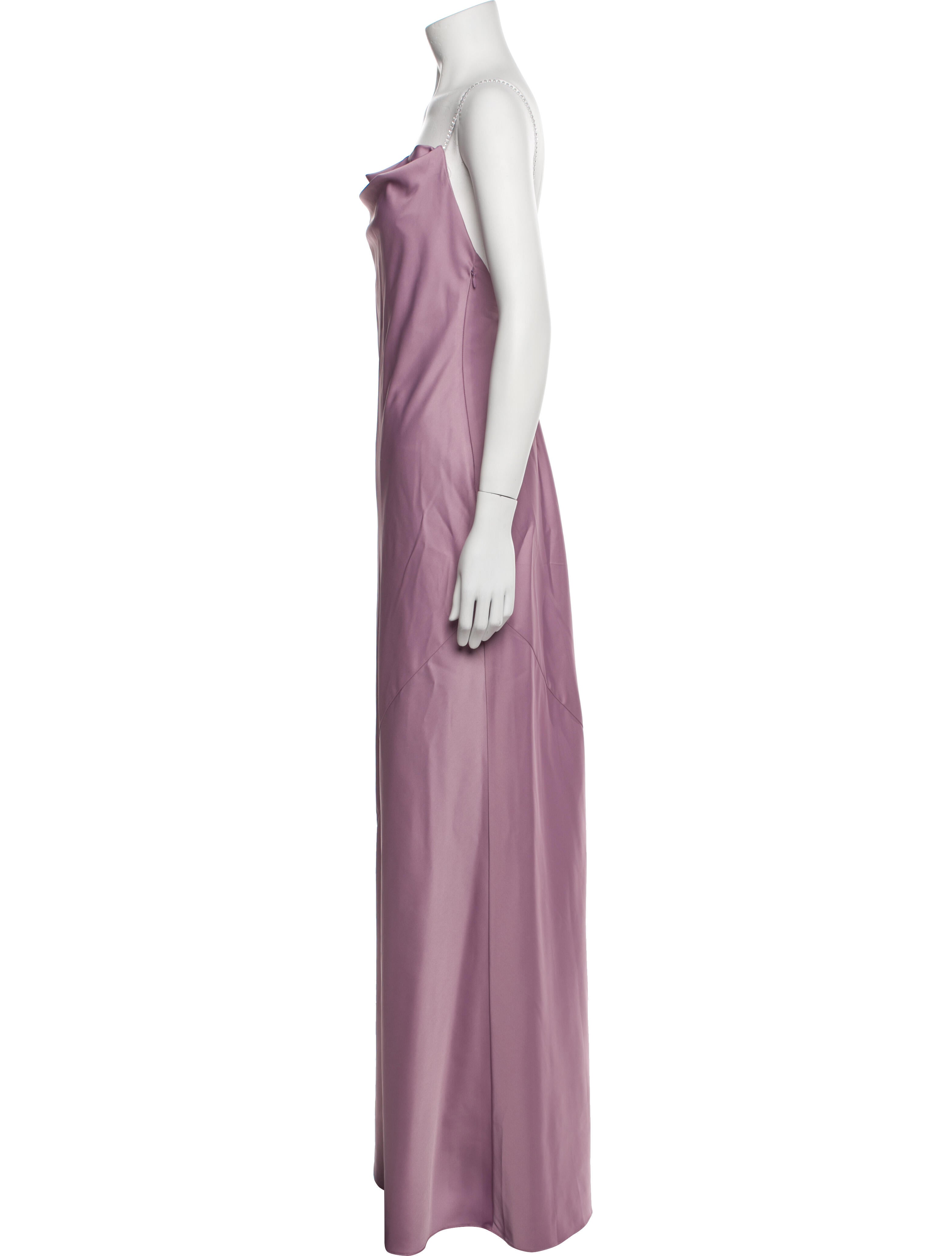 Aidan Mattox Cowl Neck Long Dress