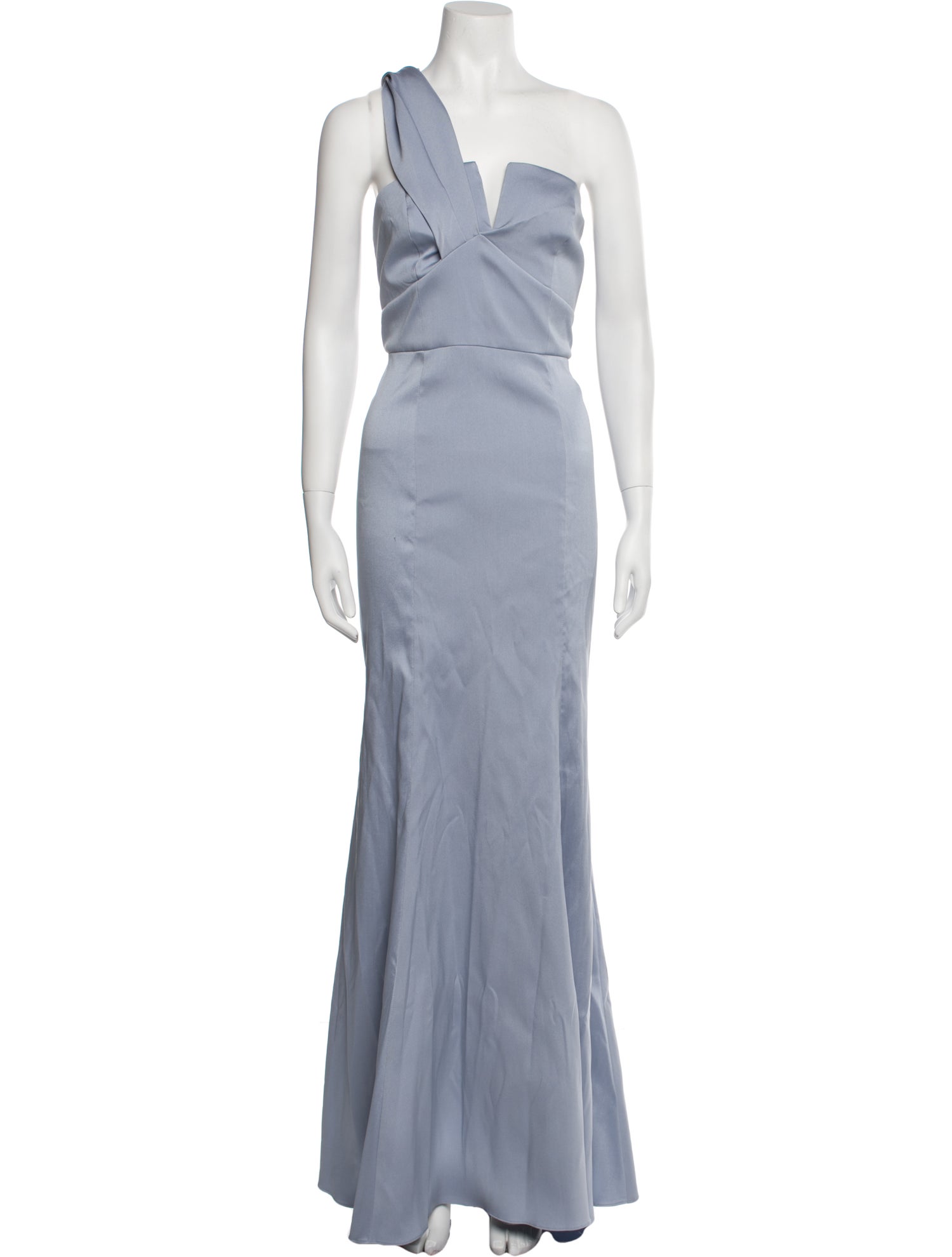 Aidan Mattox One-Shoulder Long Dress w/ Tags