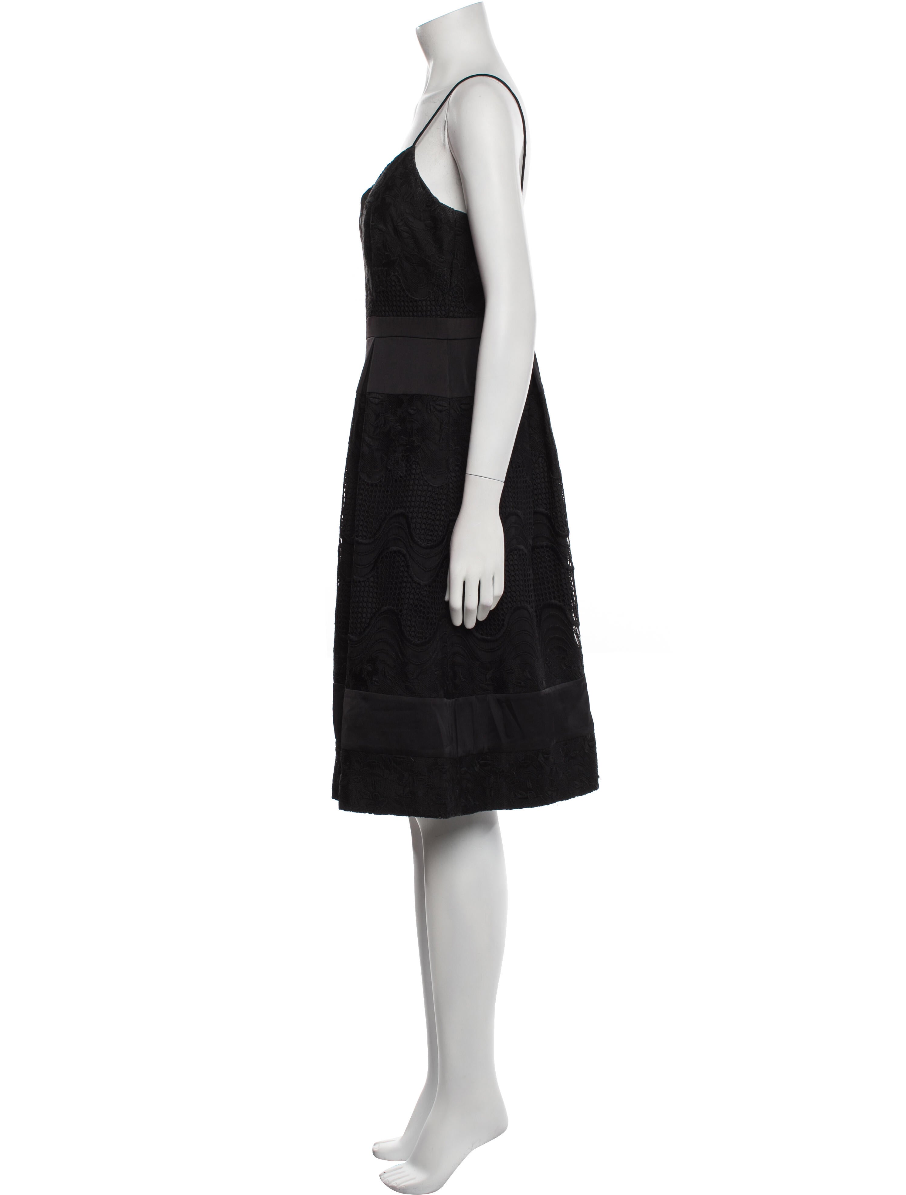Aidan Mattox V-Neck Knee-Length Dress