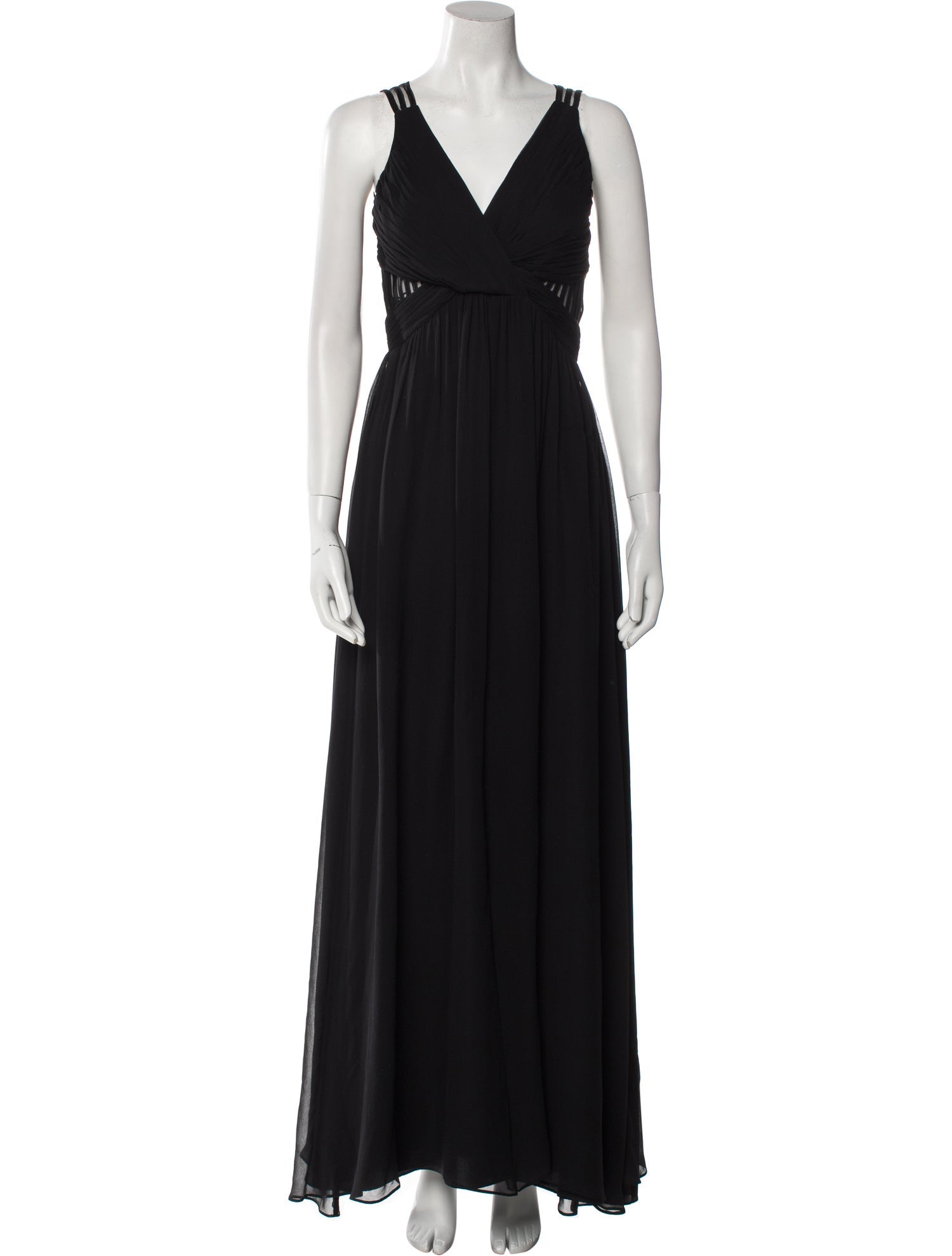 Aidan Mattox Silk Long Dress