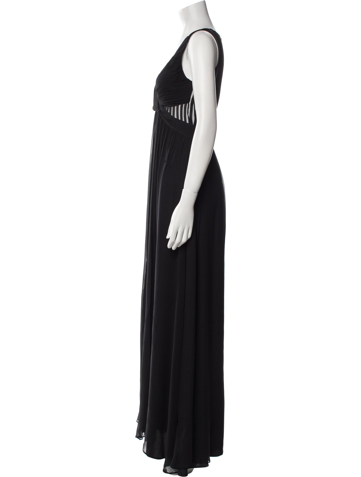 Aidan Mattox Silk Long Dress