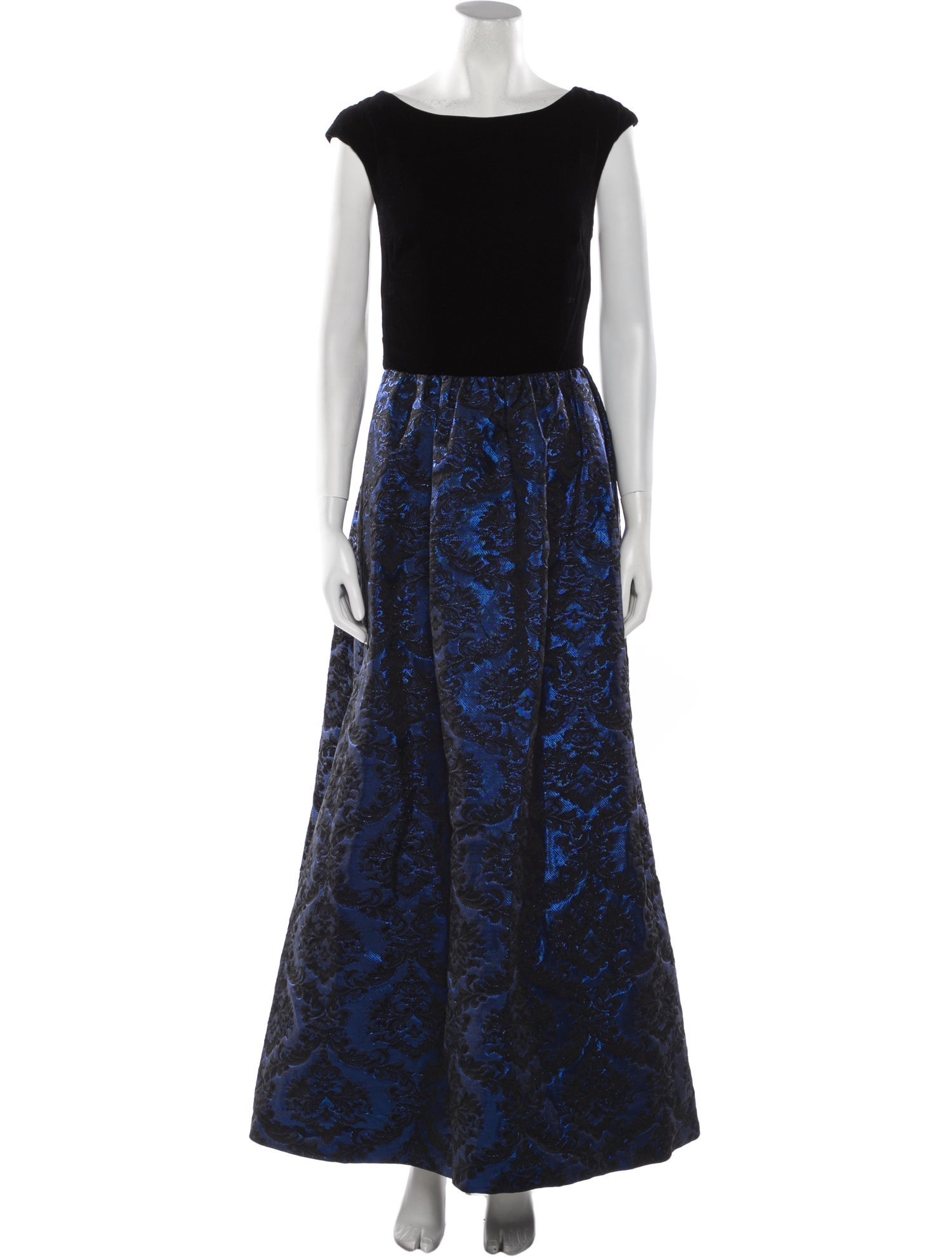 Aidan Mattox Silk Long Dress