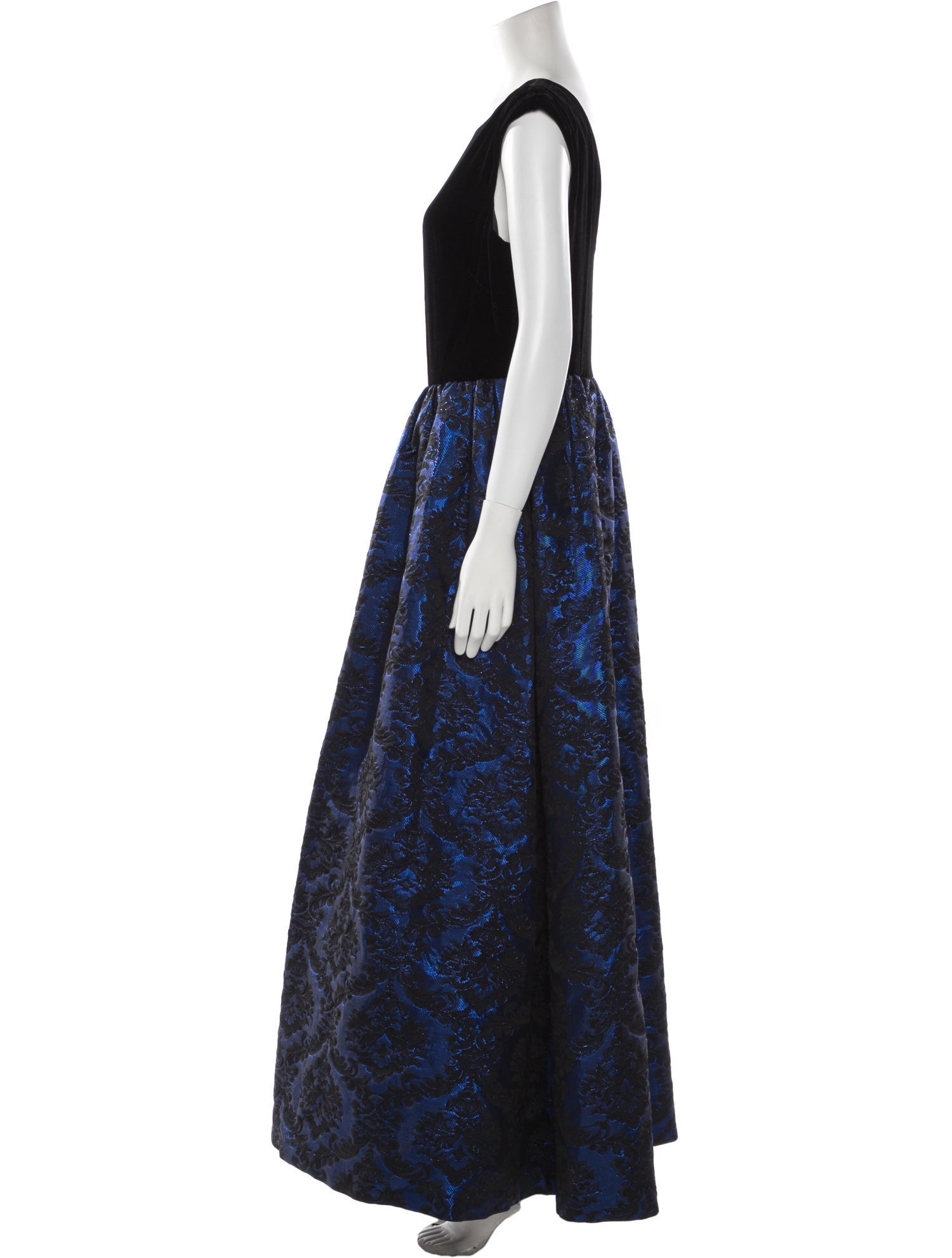 Aidan Mattox Silk Long Dress