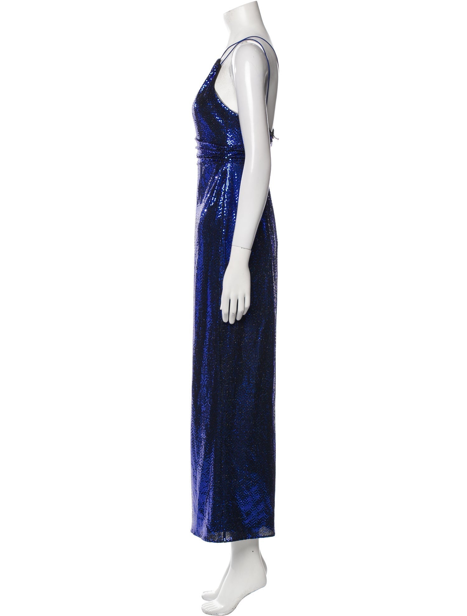 Aidan Mattox One-Shoulder Long Dress