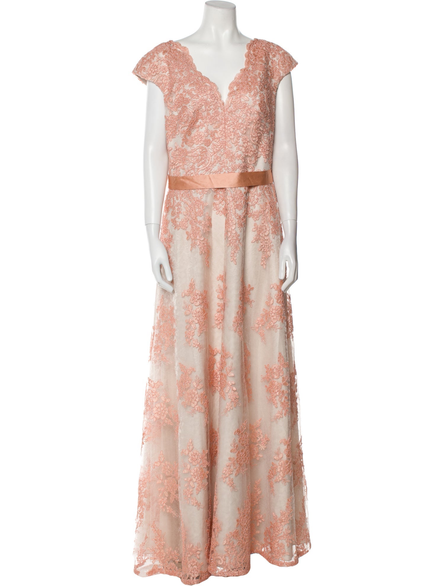 Aidan Mattox Floral Print Long Dress w/ Tags