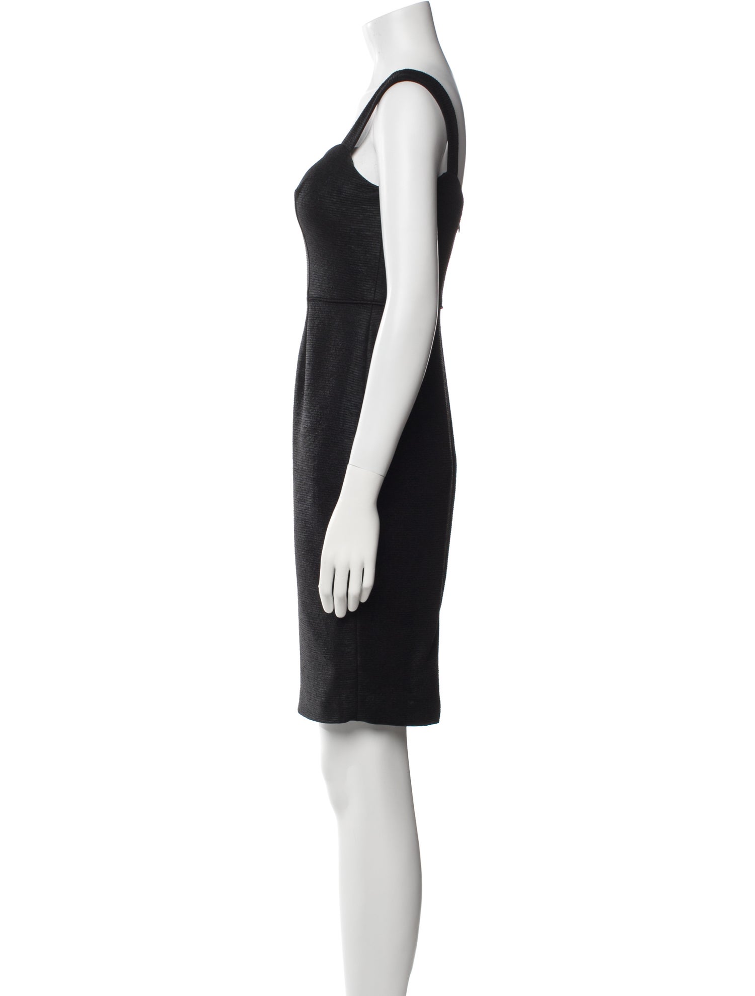 Aidan Mattox Square Neckline Mini Dress