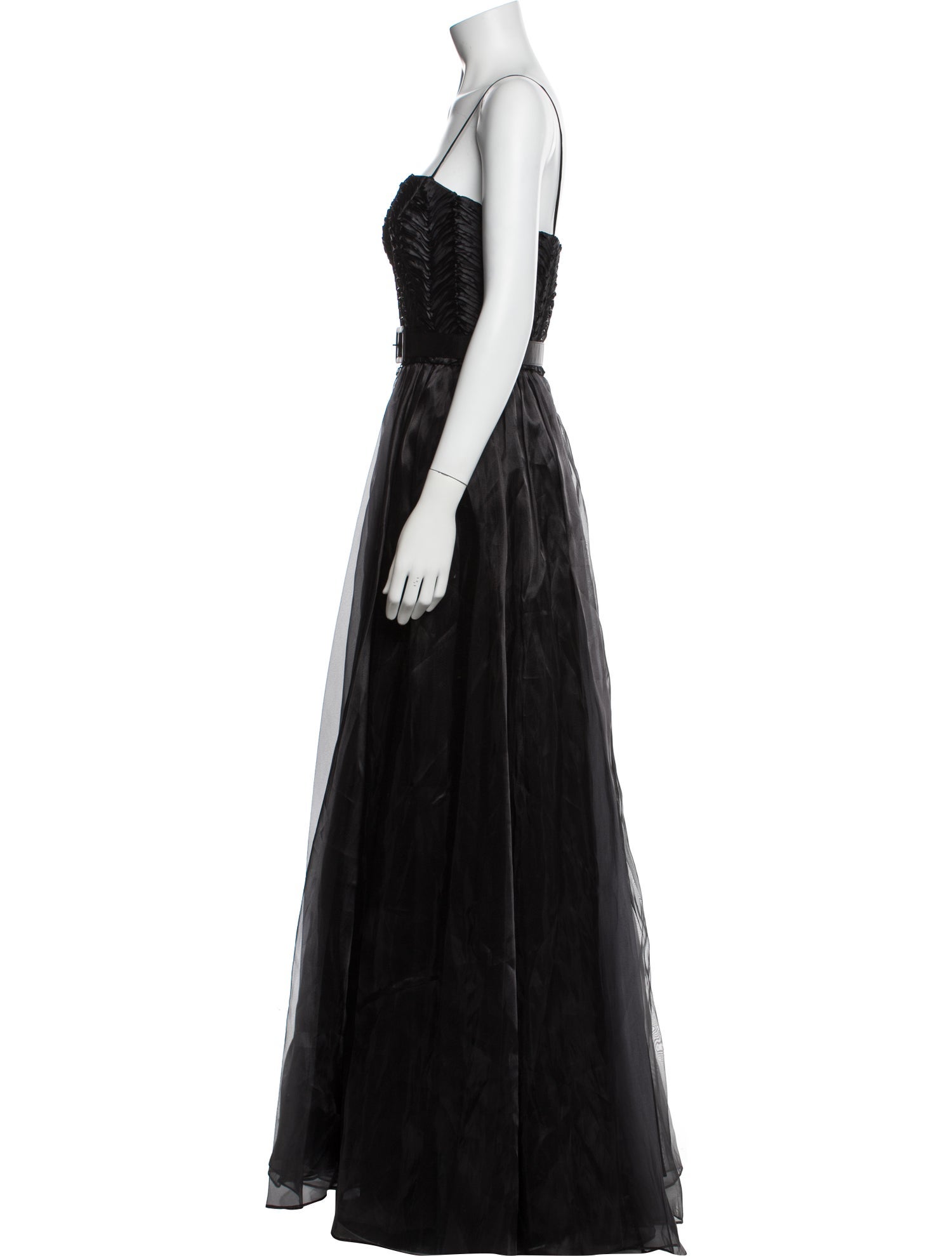 Aidan Mattox Nylon Long Dress