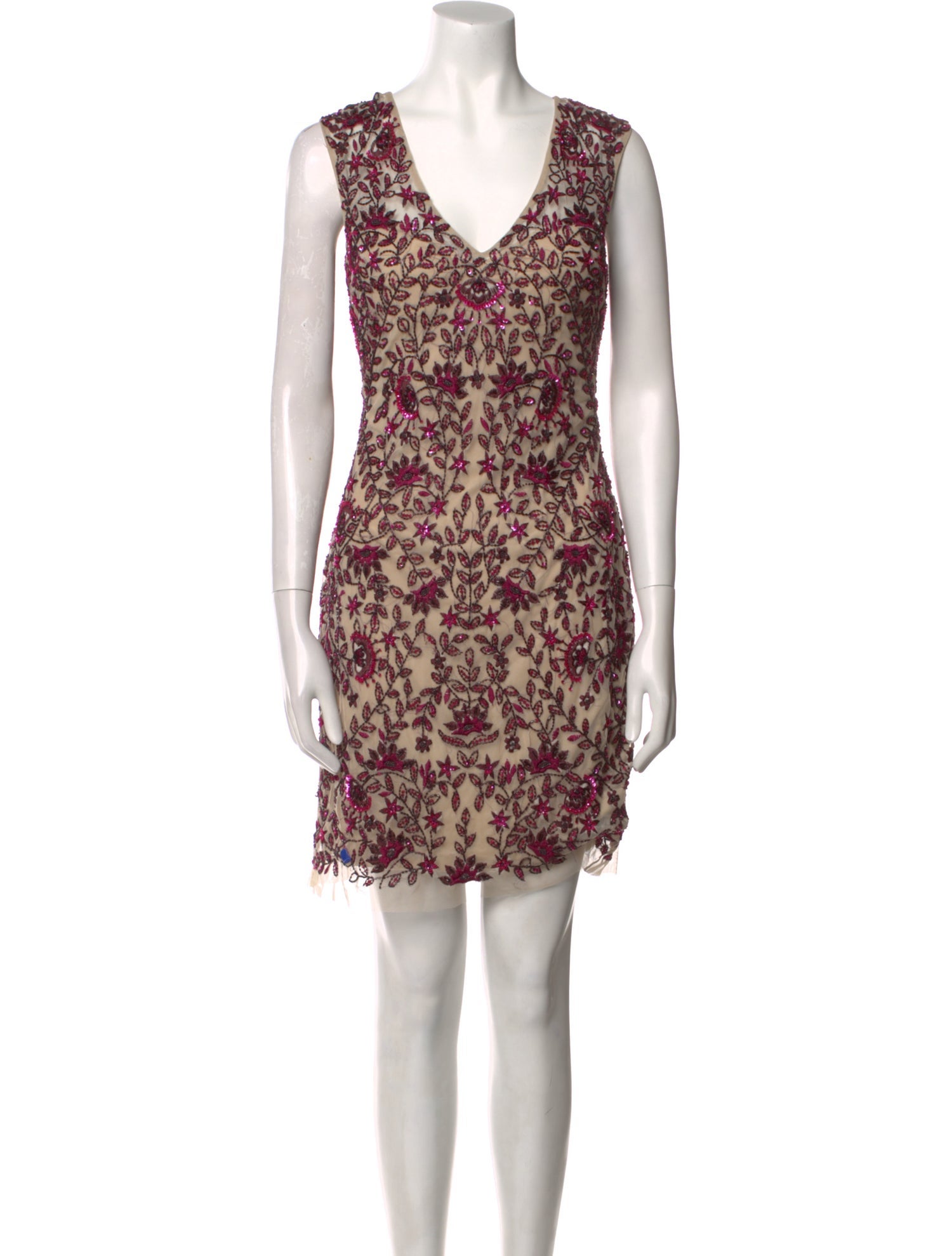 Aidan Mattox Mesh Mini Dress