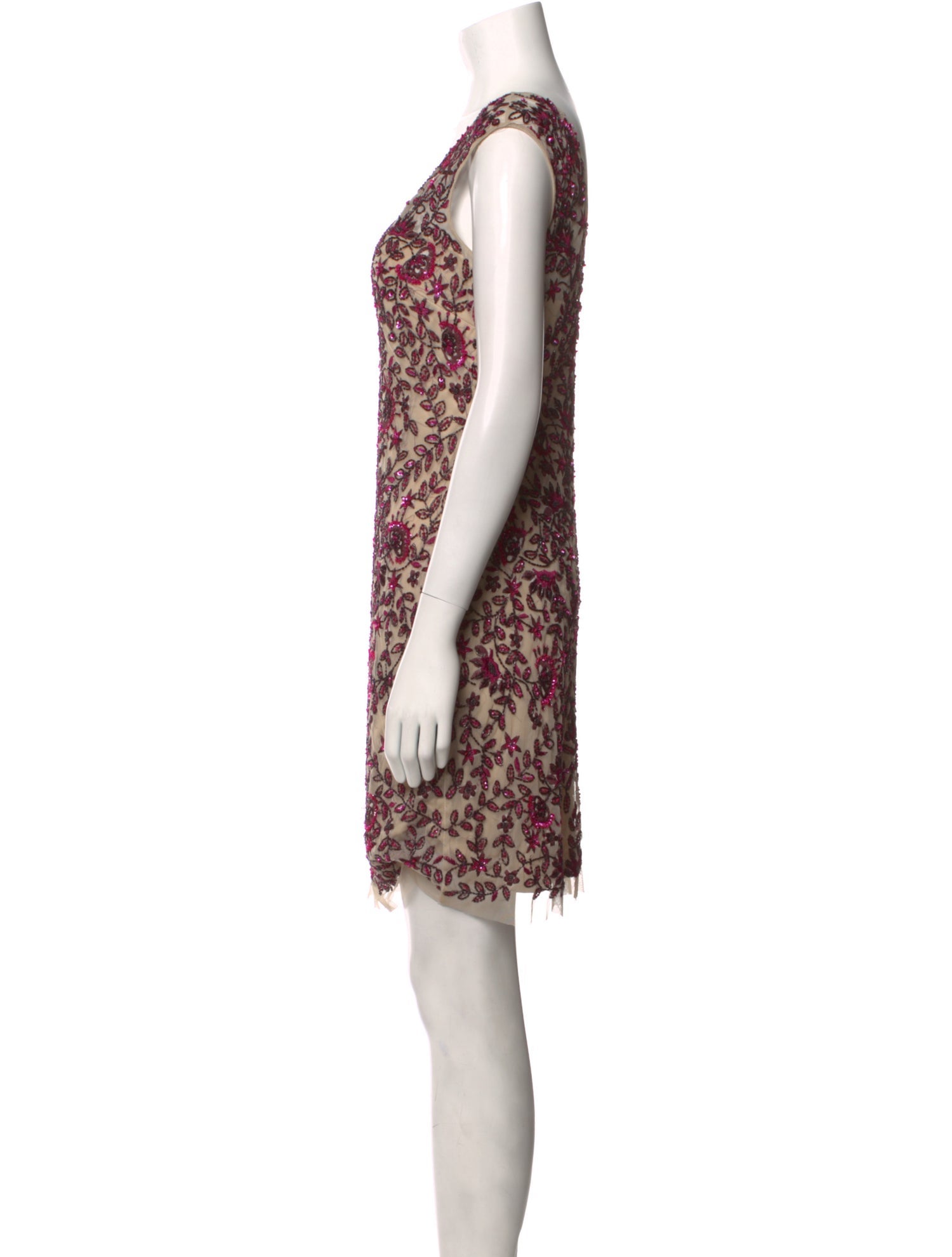 Aidan Mattox Mesh Mini Dress