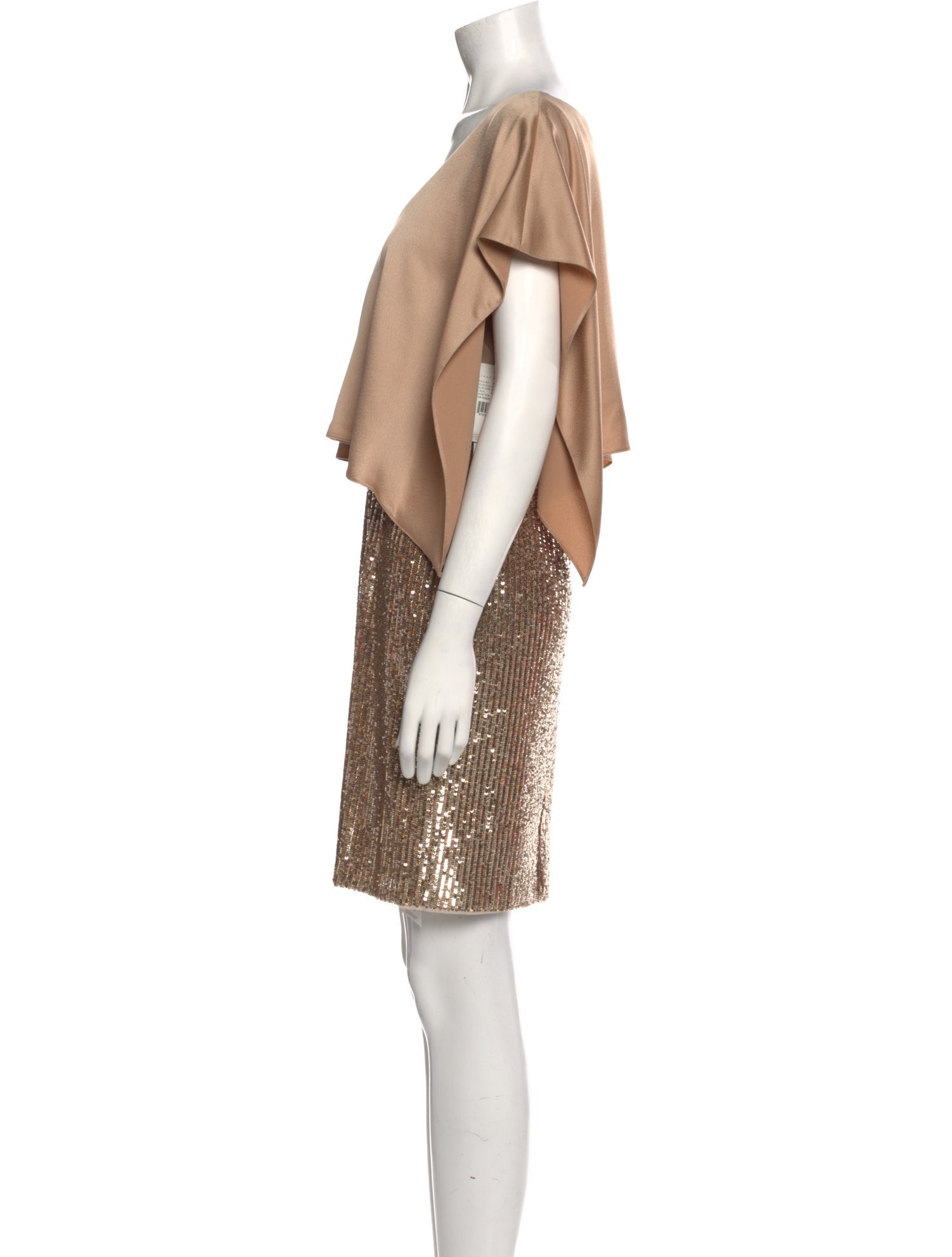 Aidan Mattox V-Neck Mini Dress