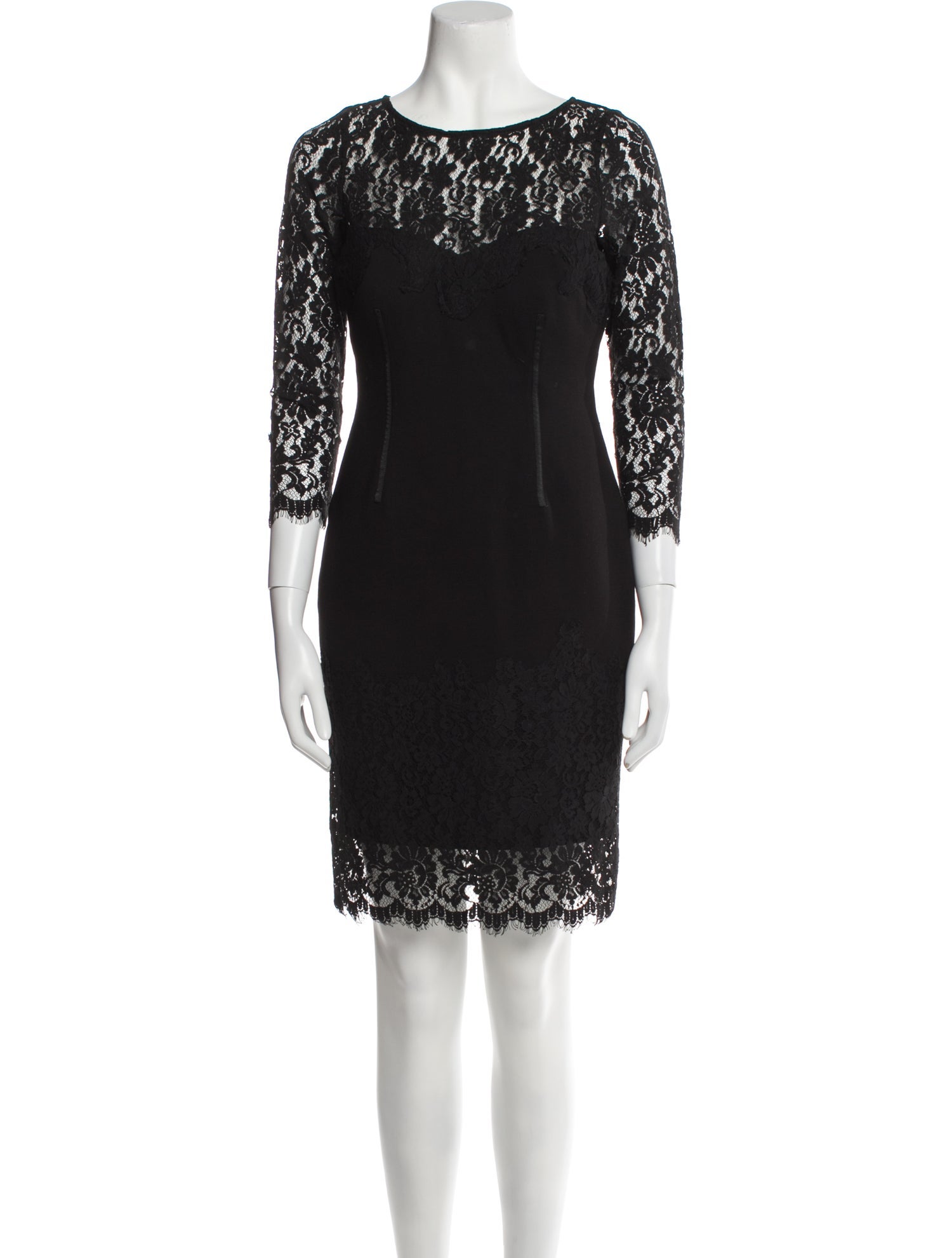 Aidan Mattox Bateau Neckline Mini Dress