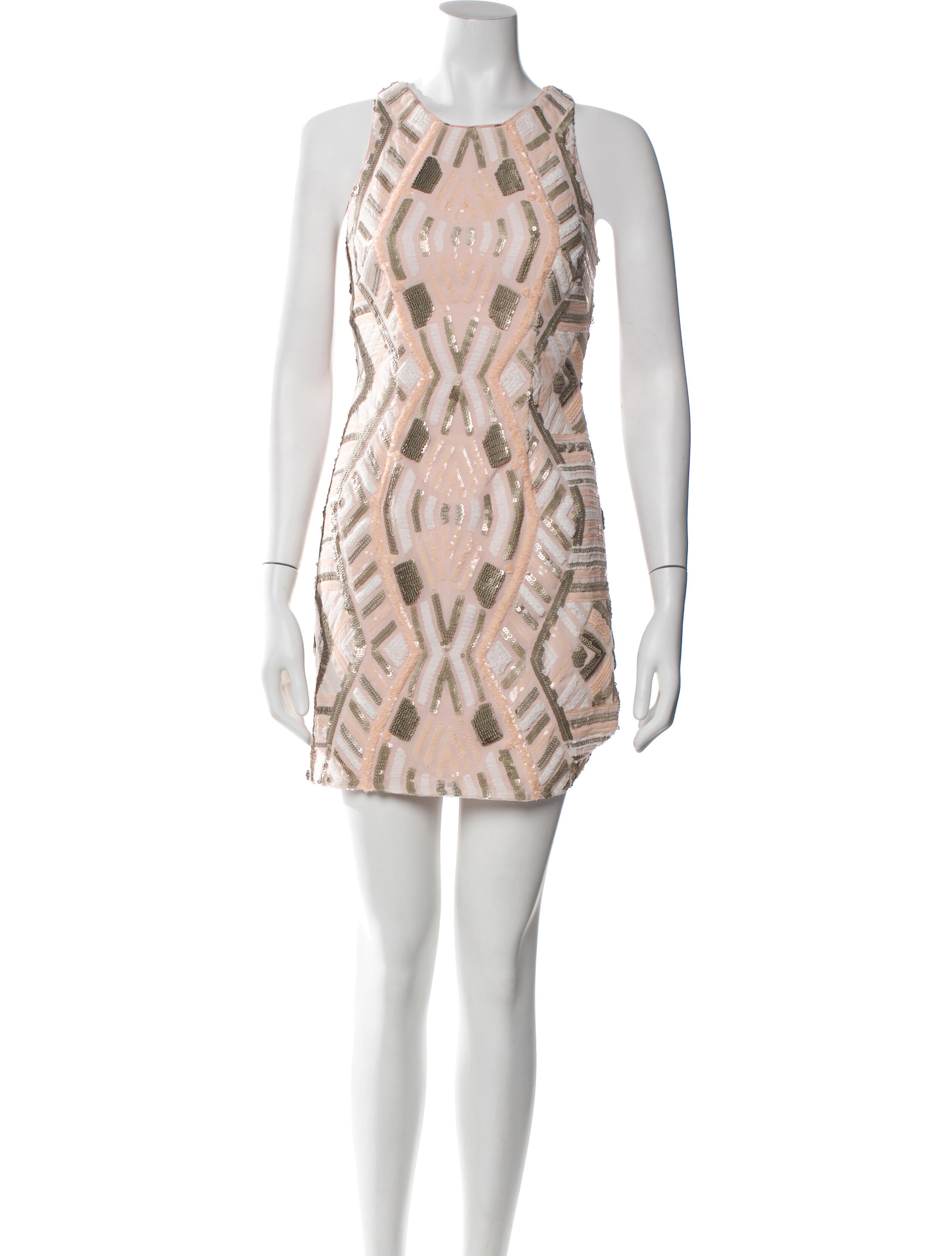 Aidan Mattox Printed Mini Dress