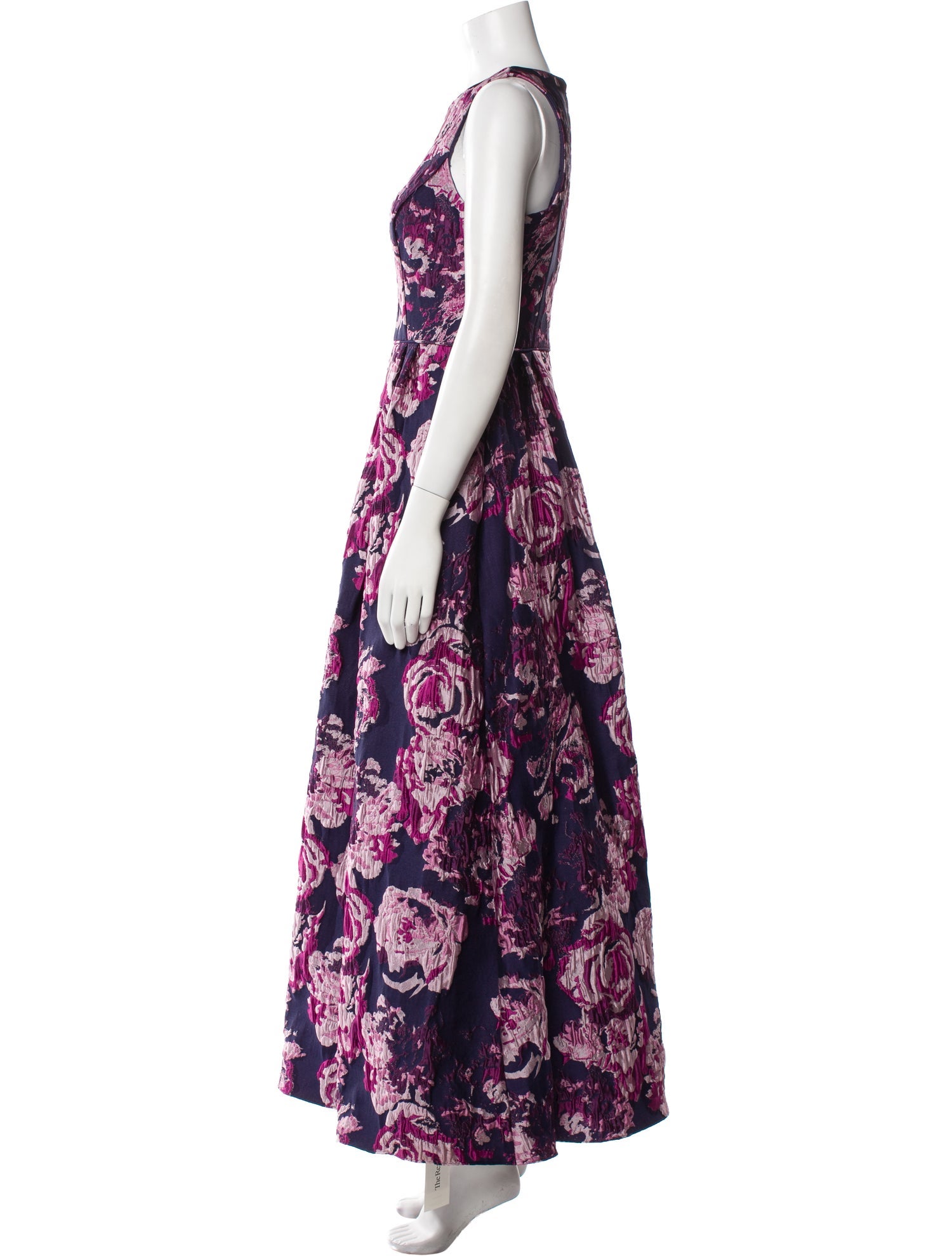 Aidan Mattox Floral Print Long Dress w/ Tags