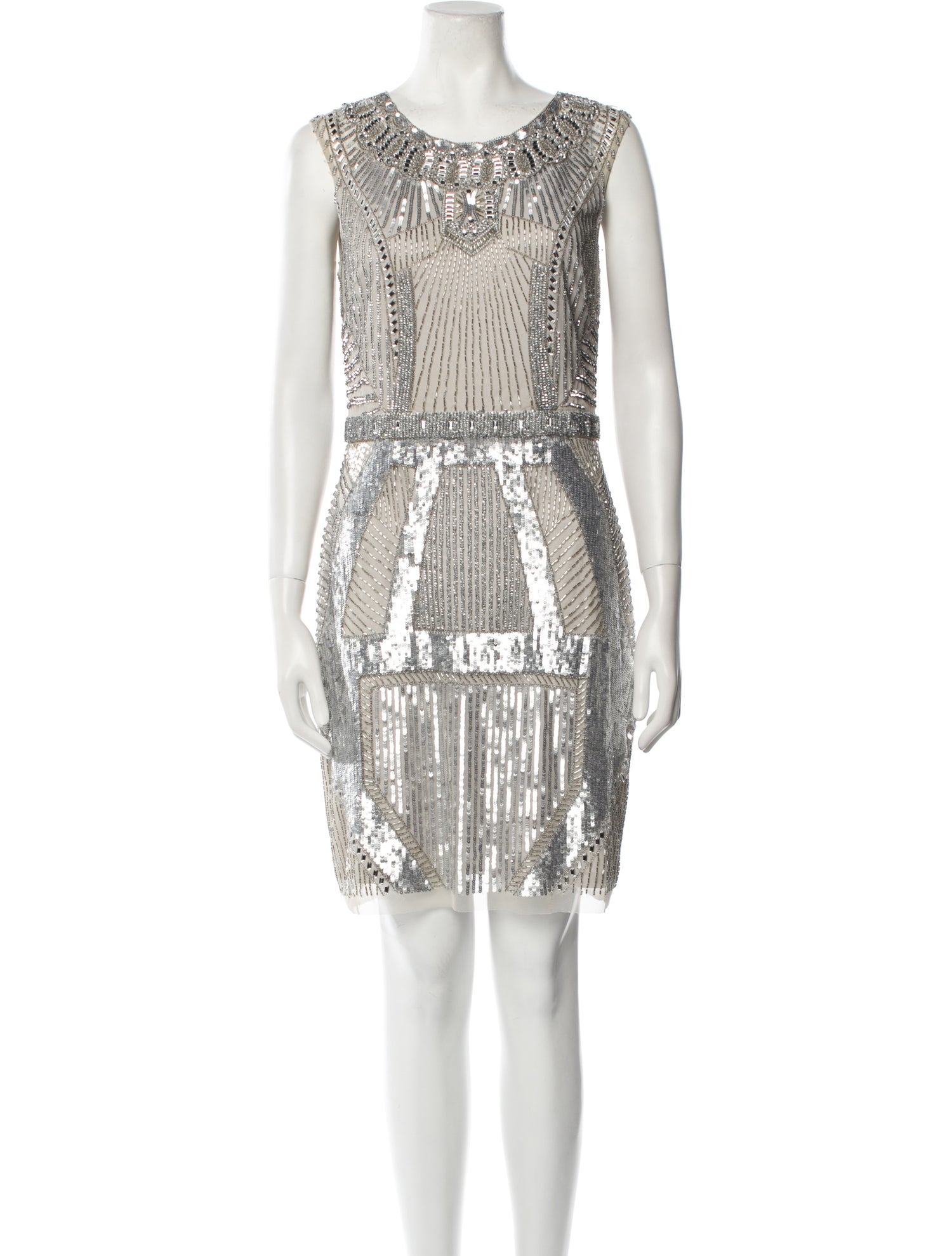 Aidan Mattox Printed Mini Dress