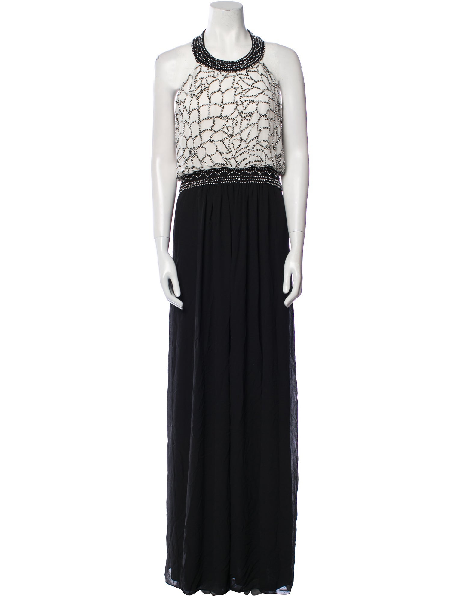 Aidan Mattox Halterneck Long Dress w/ Tags