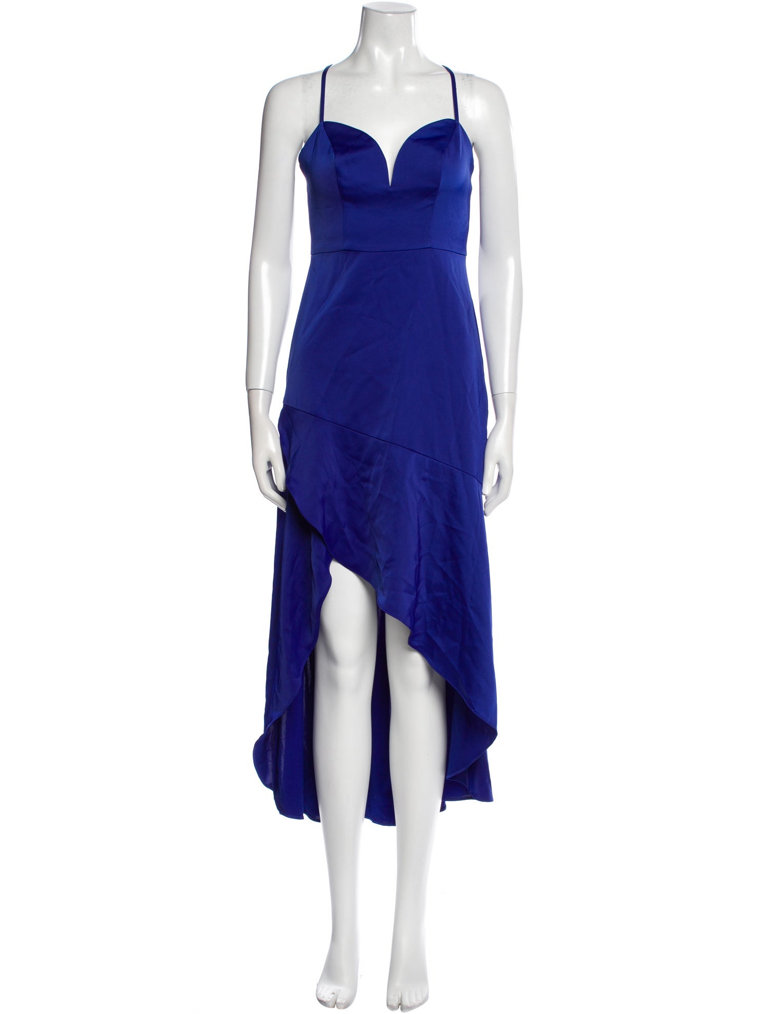 Aidan Mattox Square Neckline Long Dress