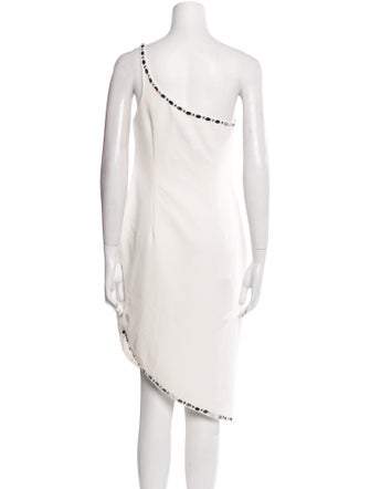 Aidan Mattox One-Shoulder Midi Length Dress