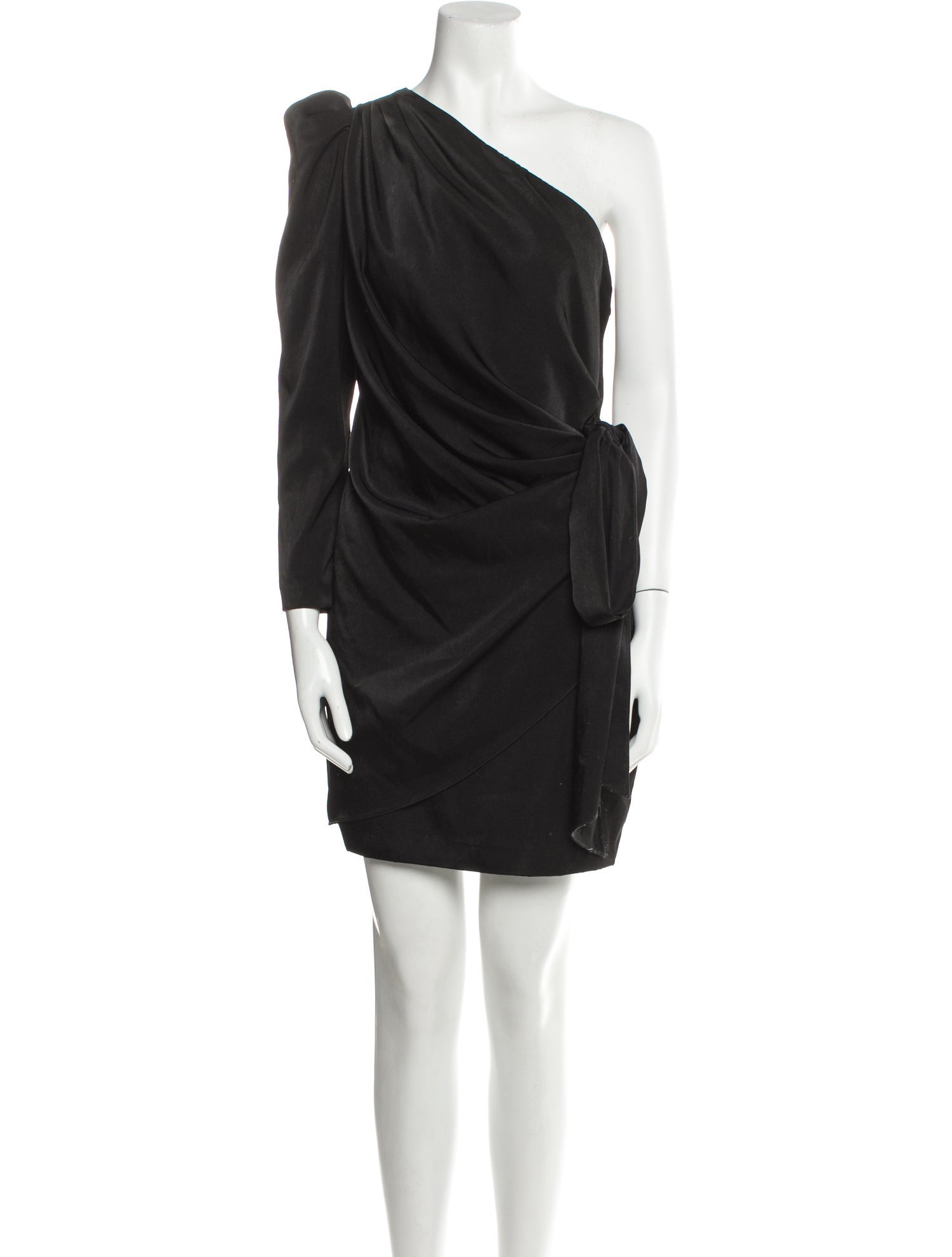 Aidan Mattox One-Shoulder Mini Dress