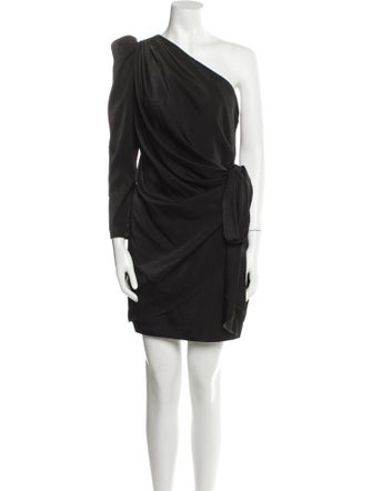Aidan Mattox One-Shoulder Mini Dress
