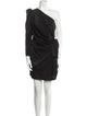 Aidan Mattox One-Shoulder Mini Dress