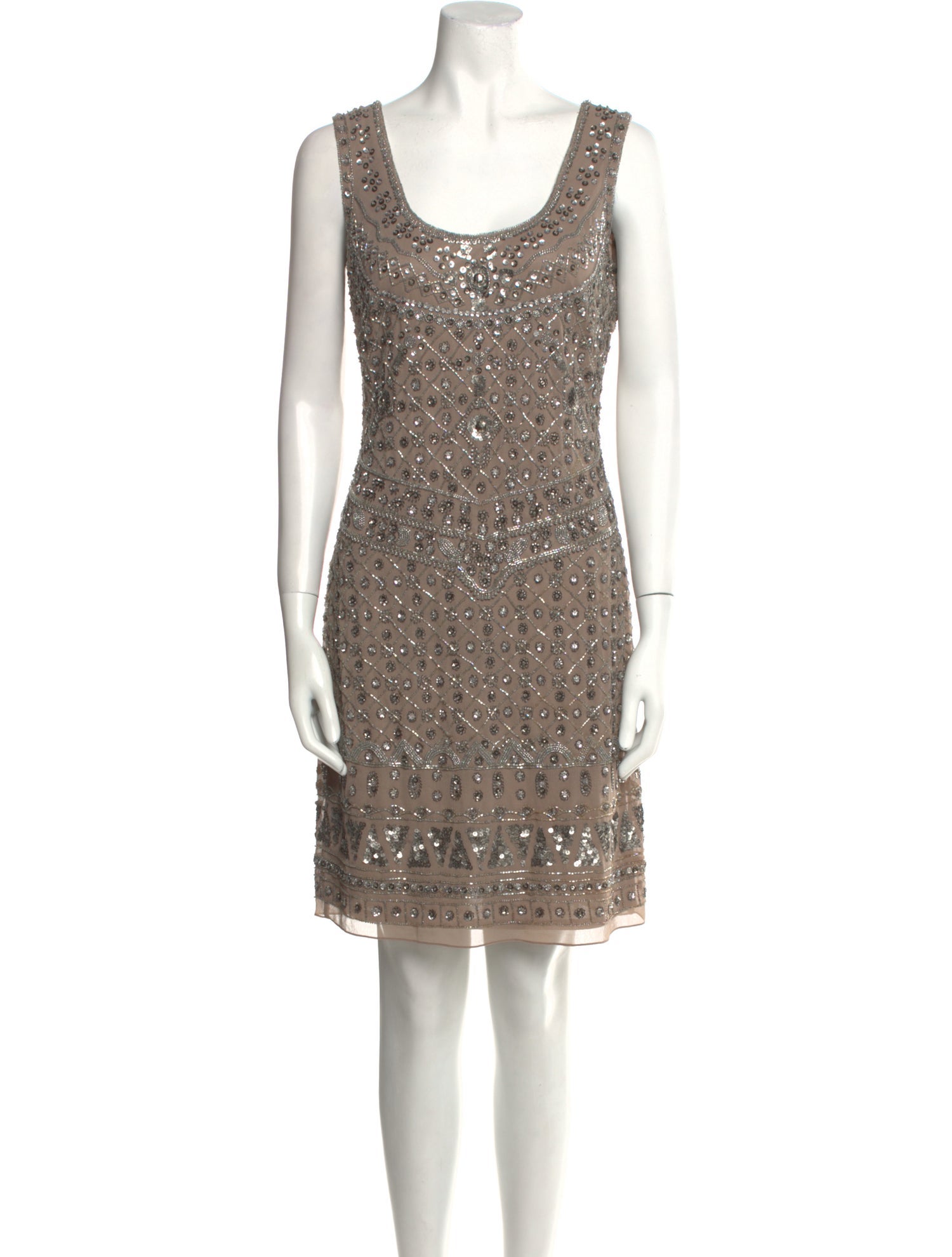 Aidan Mattox Scoop Neck Mini Dress w/ Tags