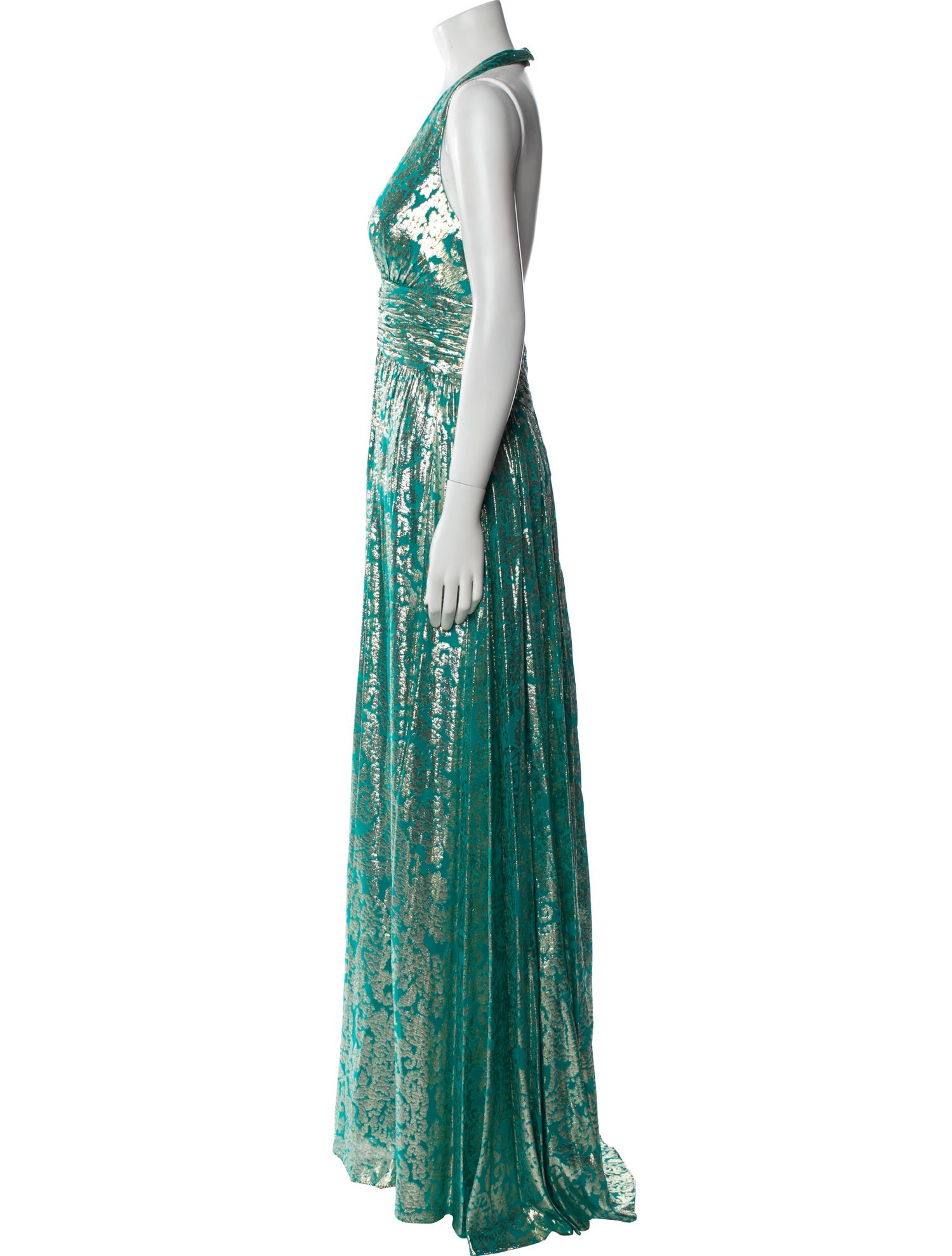 Aidan Mattox Silk Long Dress w/ Tags