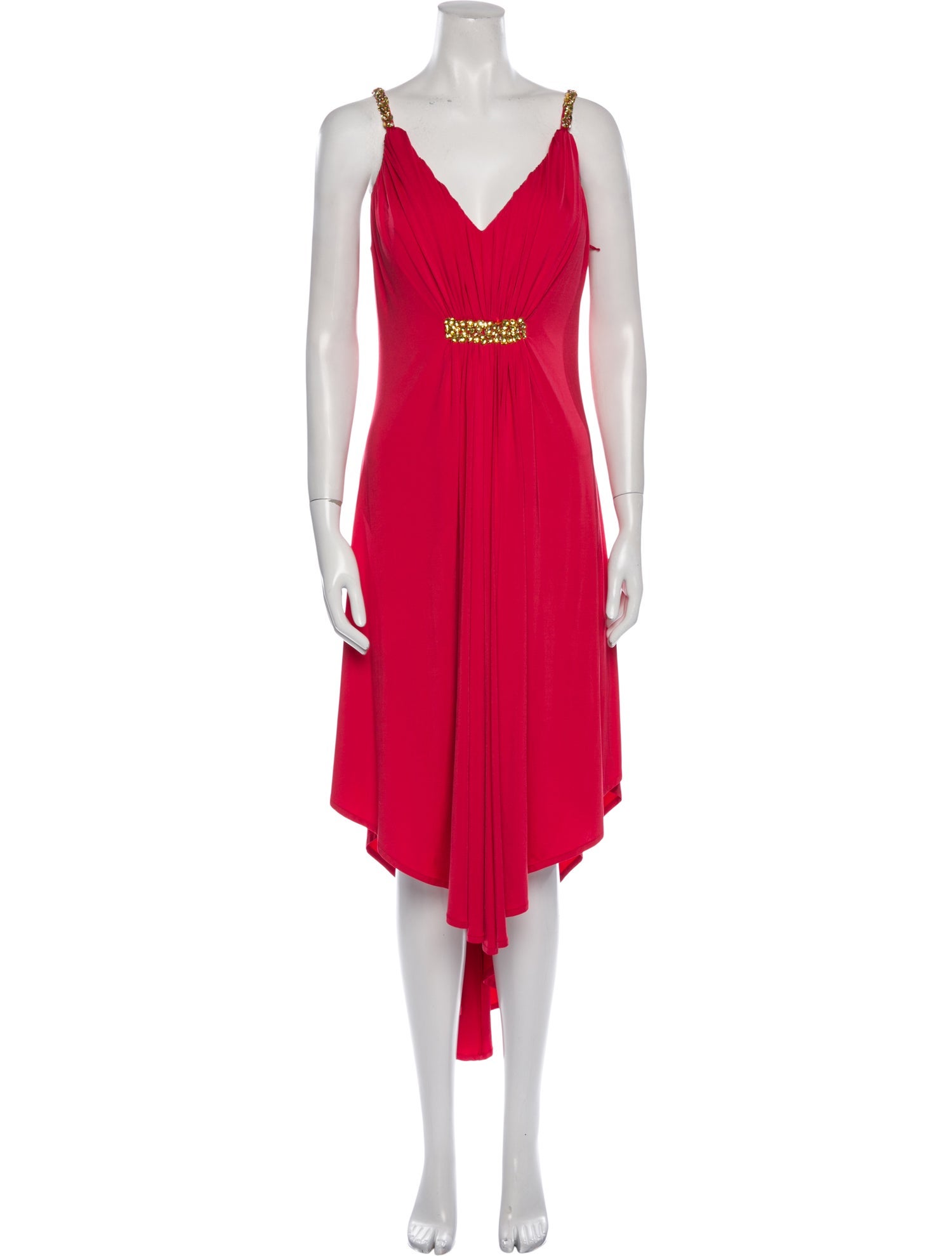 Aidan Mattox V-Neck Long Dress