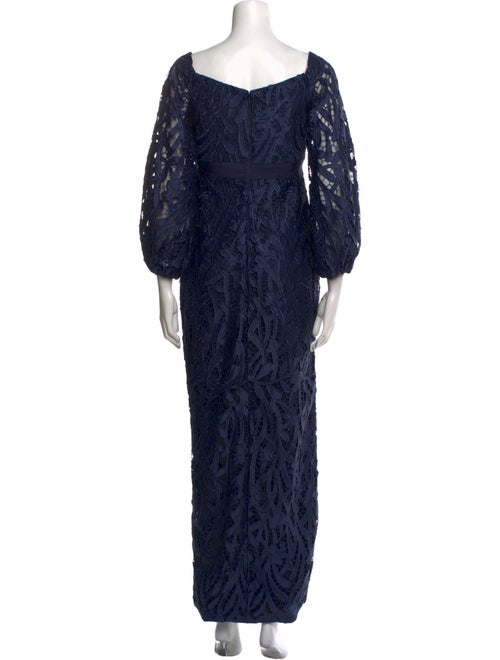 Aidan Mattox Printed Long Dress