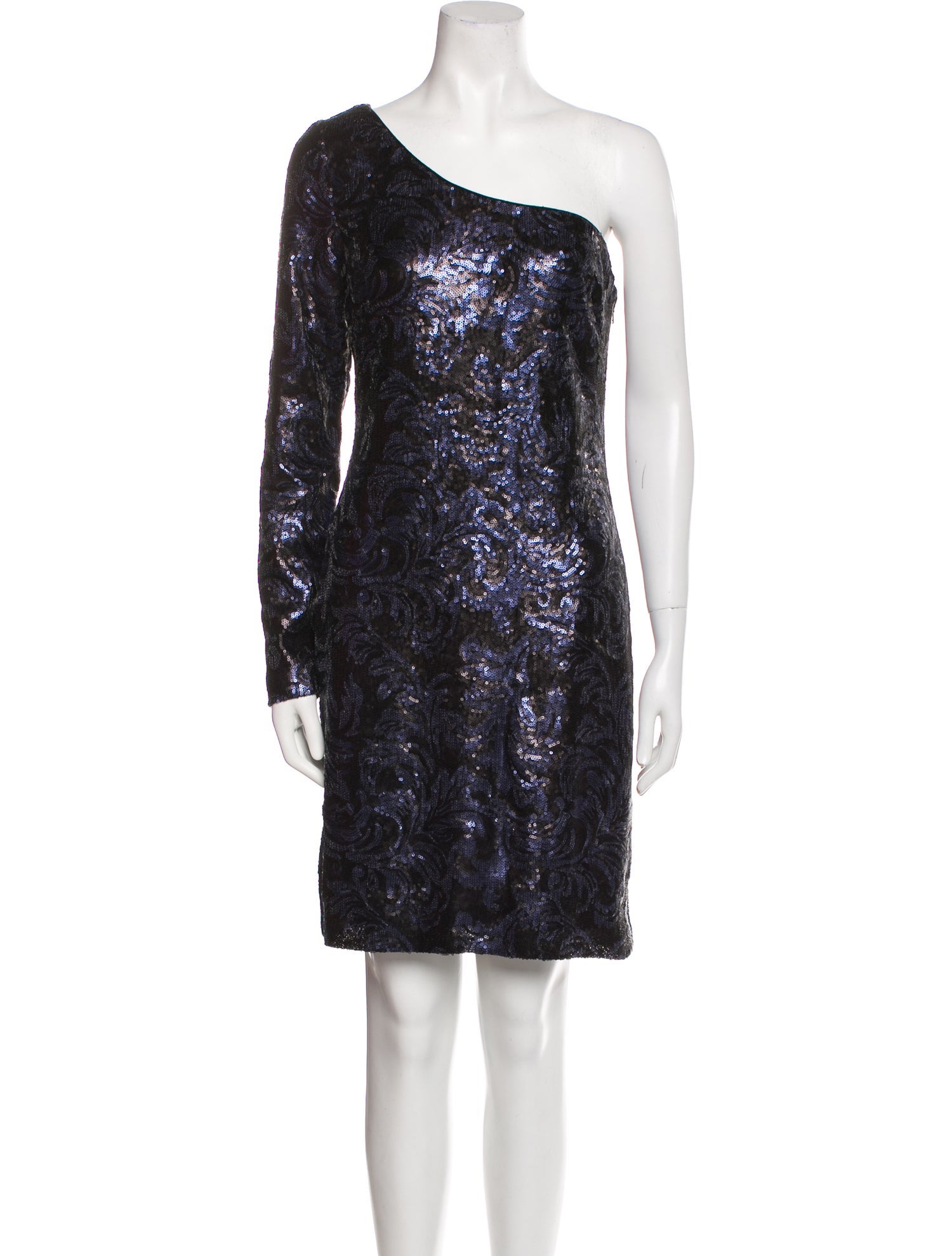 Aidan Mattox One-Shoulder Mini Dress