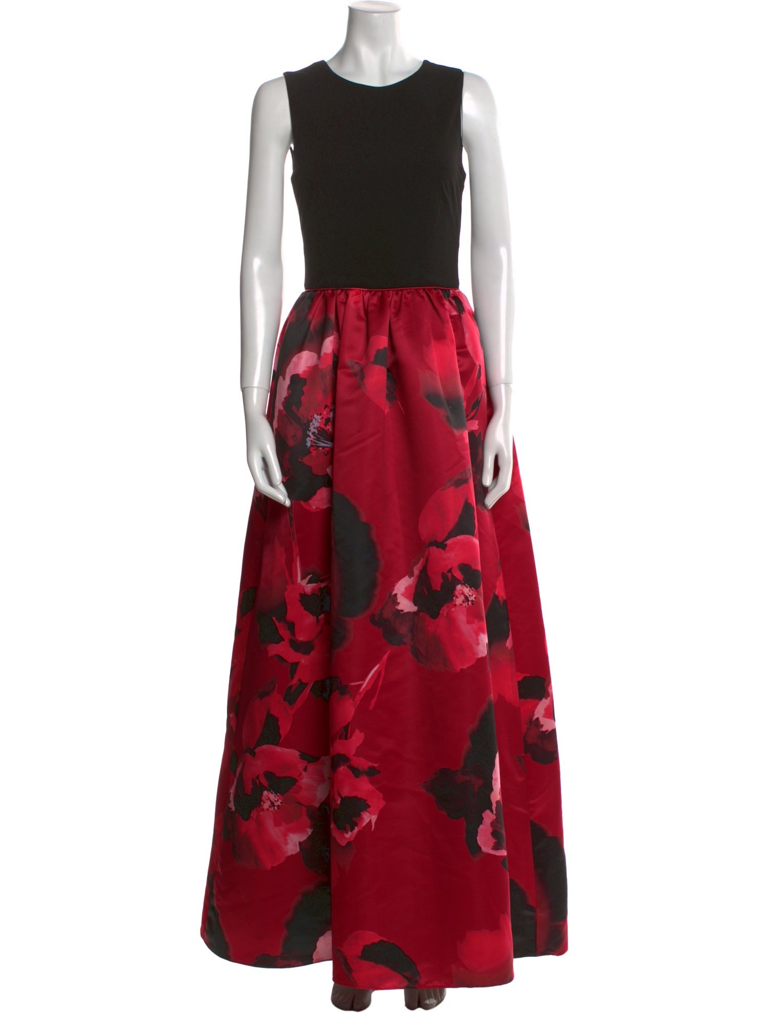 Aidan Mattox Printed Long Dress