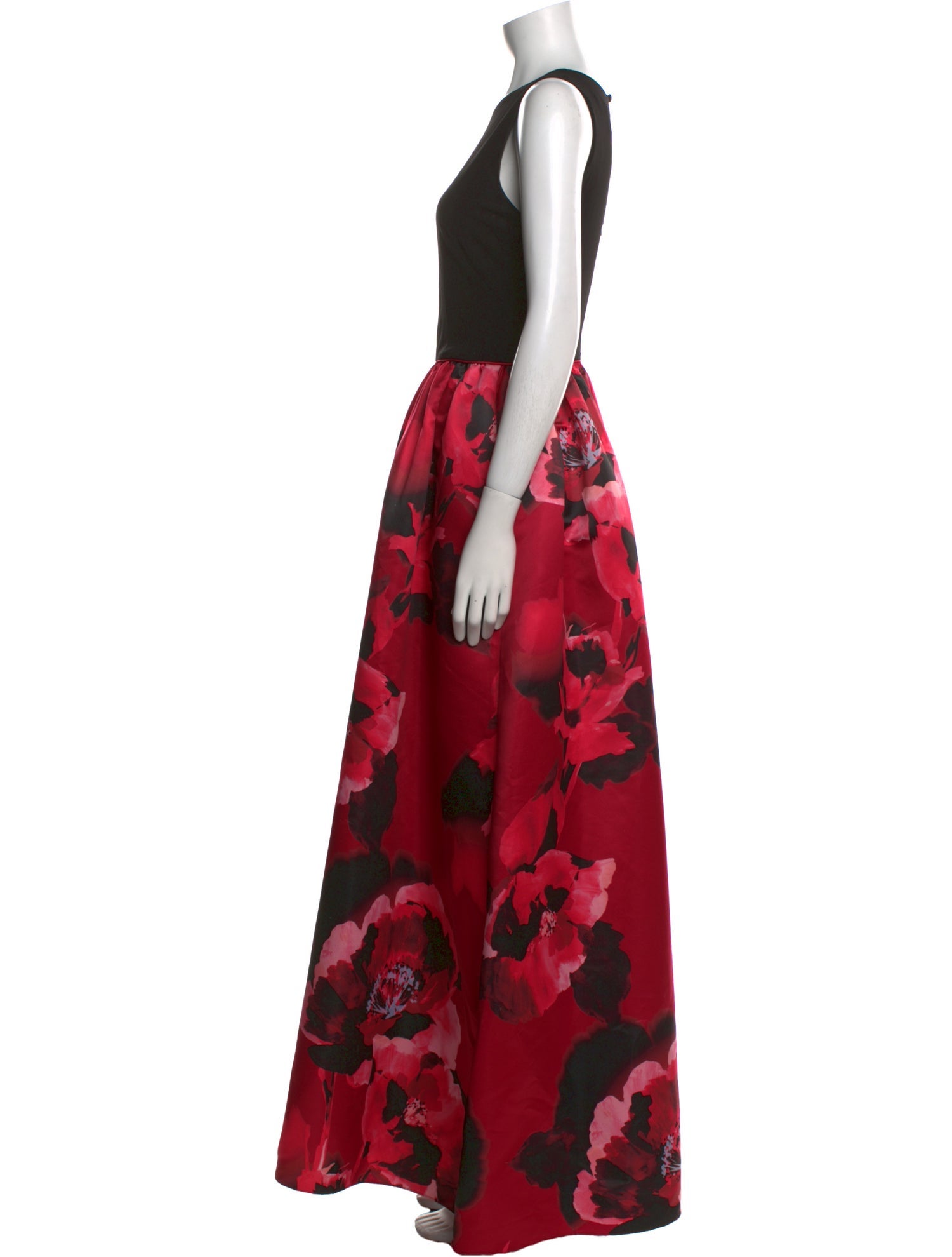 Aidan Mattox Printed Long Dress