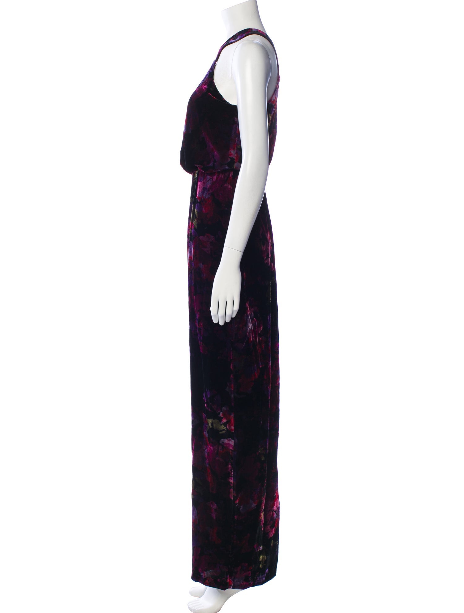 Aidan Mattox Floral Print Long Dress w/ Tags