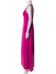 Aidan Mattox V-Neck Long Dress