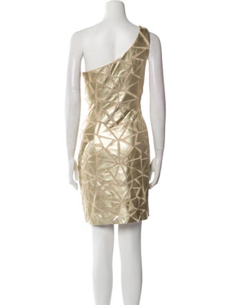 Aidan Mattox One-Shoulder Mini Dress