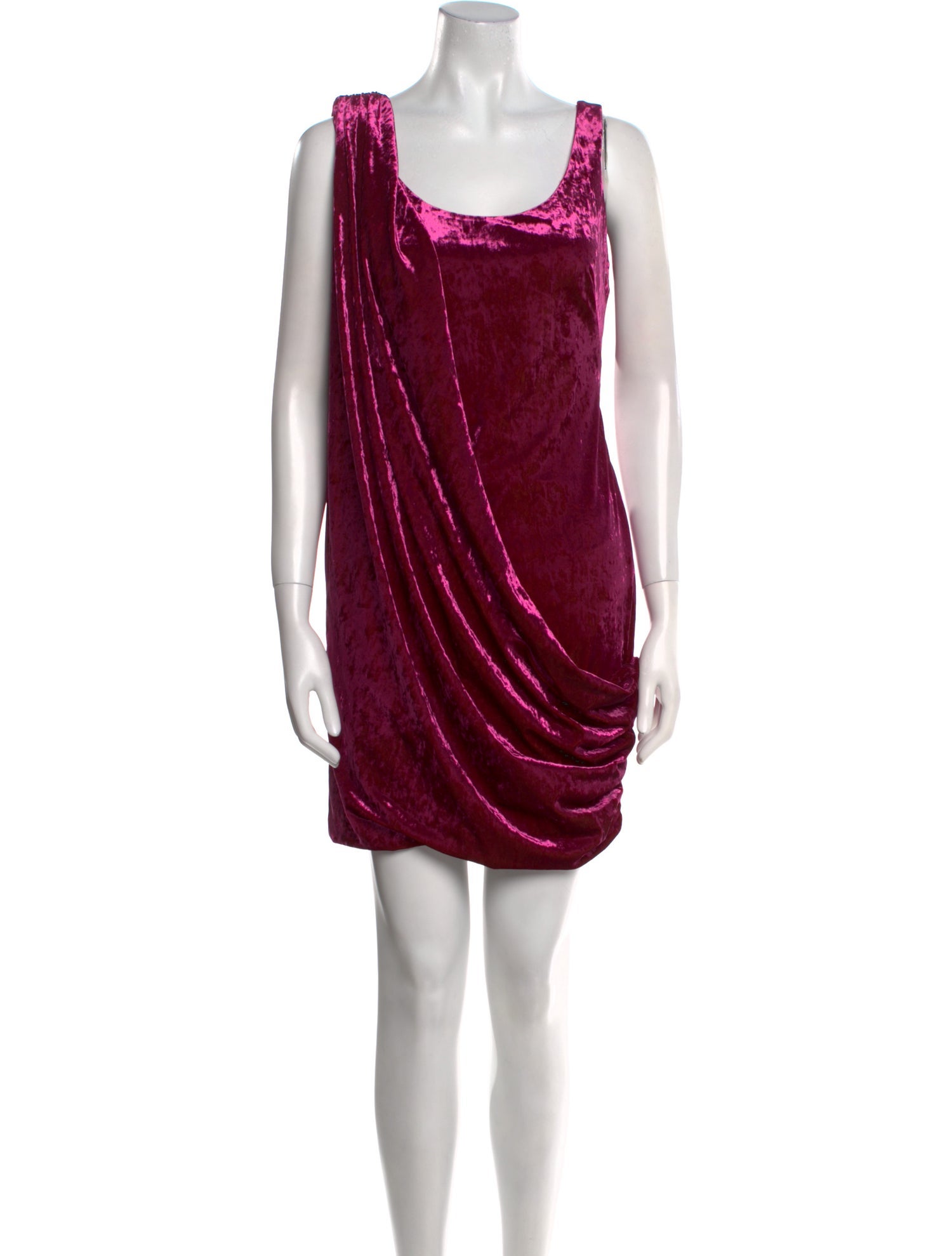 Aidan Mattox Scoop Neck Mini Dress