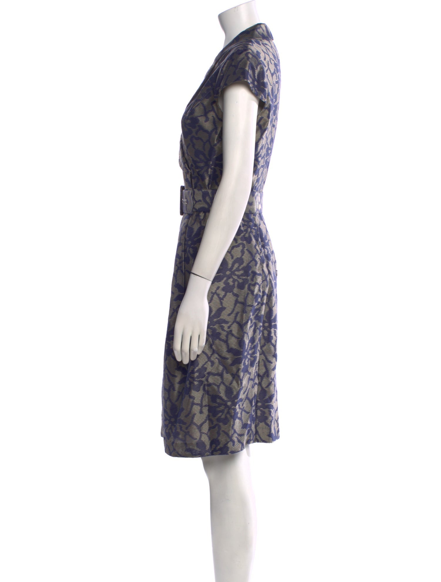 Aidan Mattox Printed Knee-Length Dress