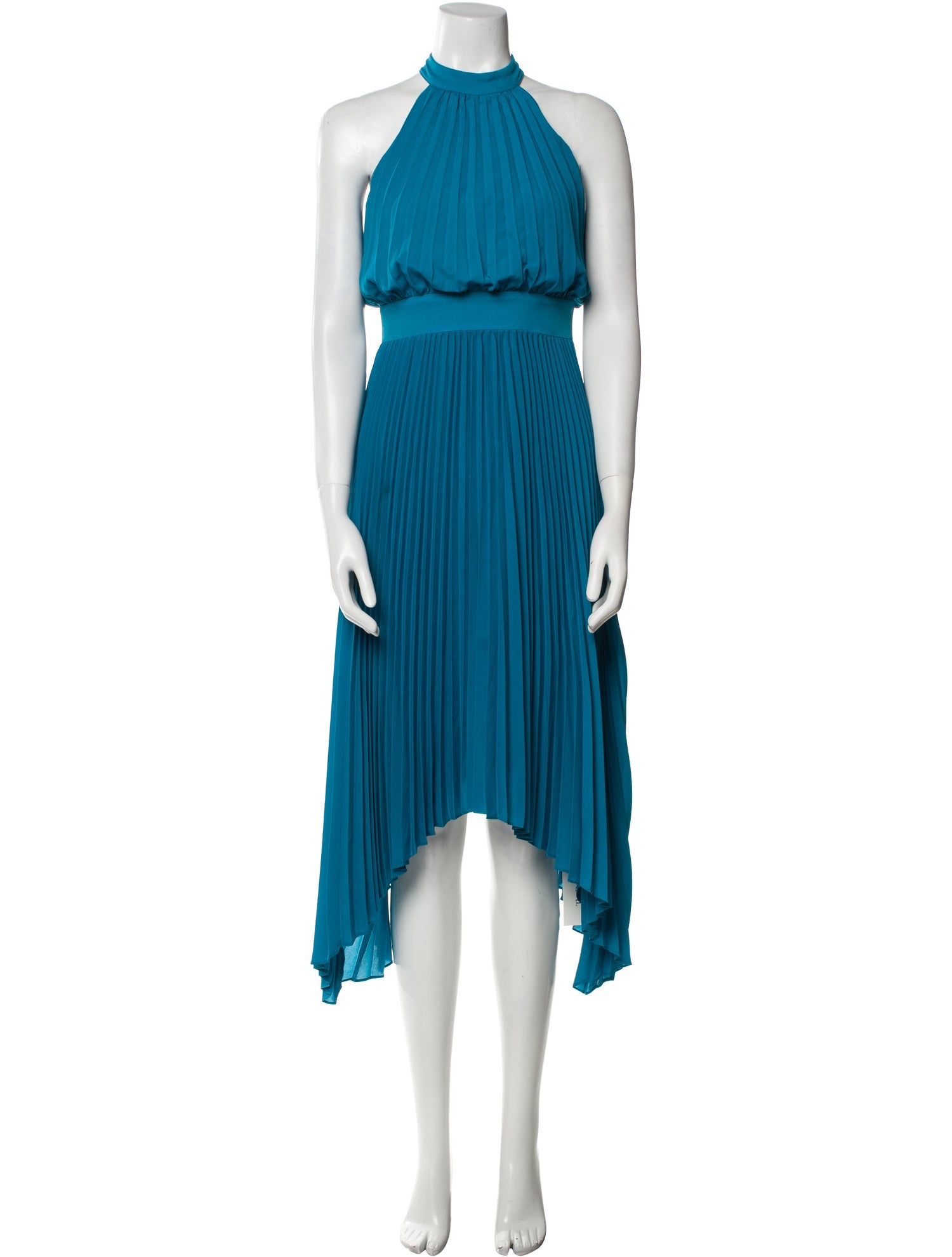 Aidan Mattox Halterneck Midi Length Dress