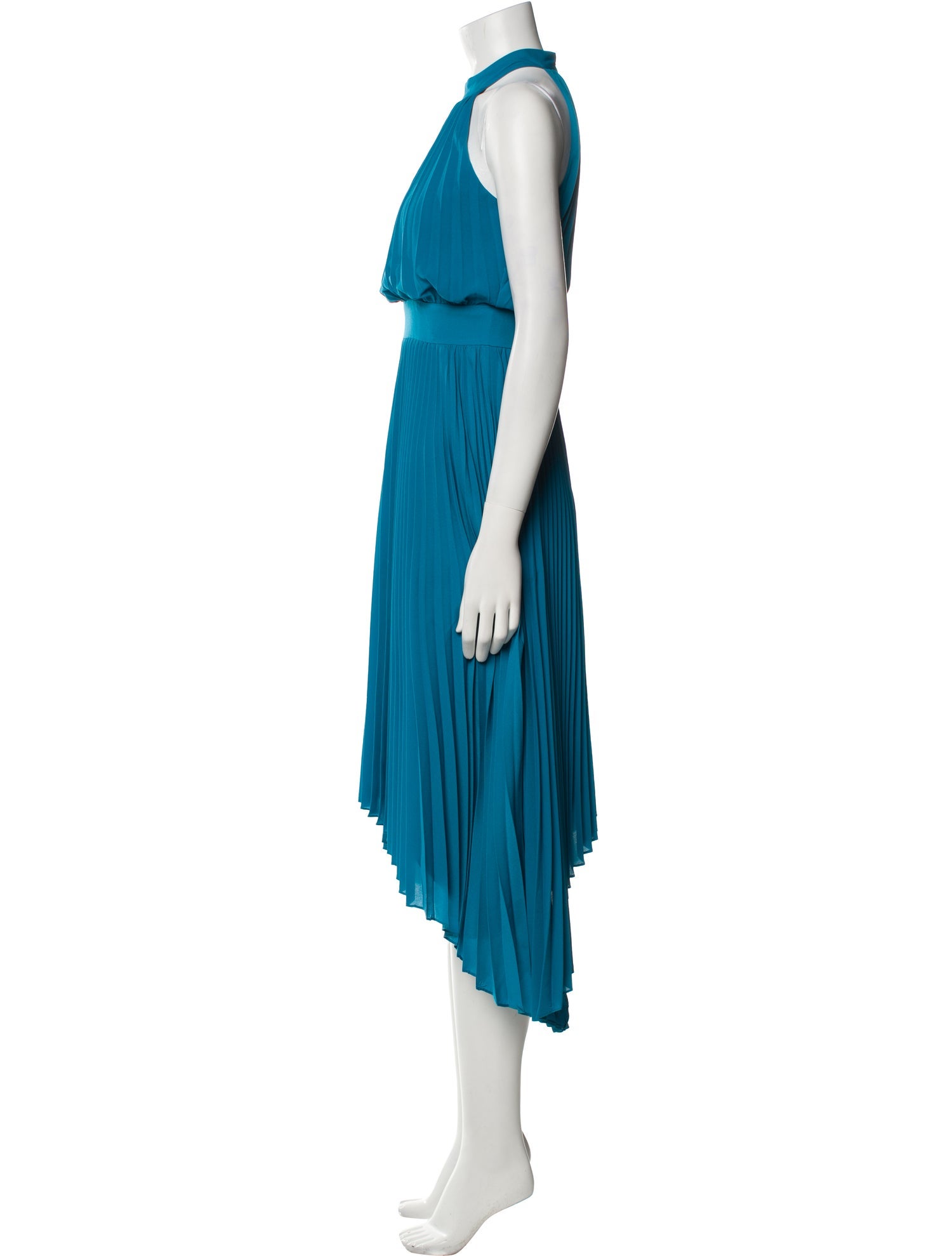 Aidan Mattox Halterneck Midi Length Dress