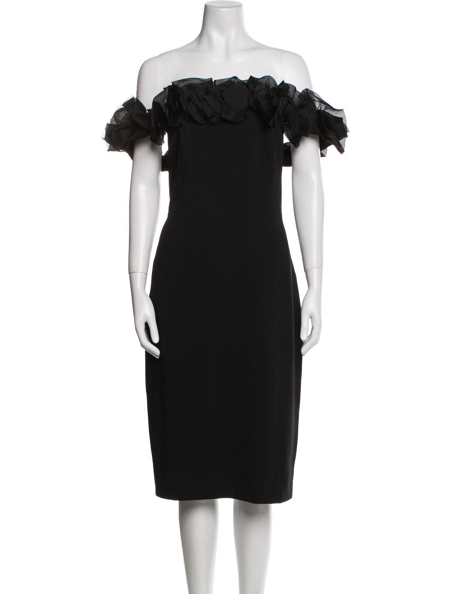 Aidan Mattox Off-The-Shoulder Knee-Length Dress w/ Tags