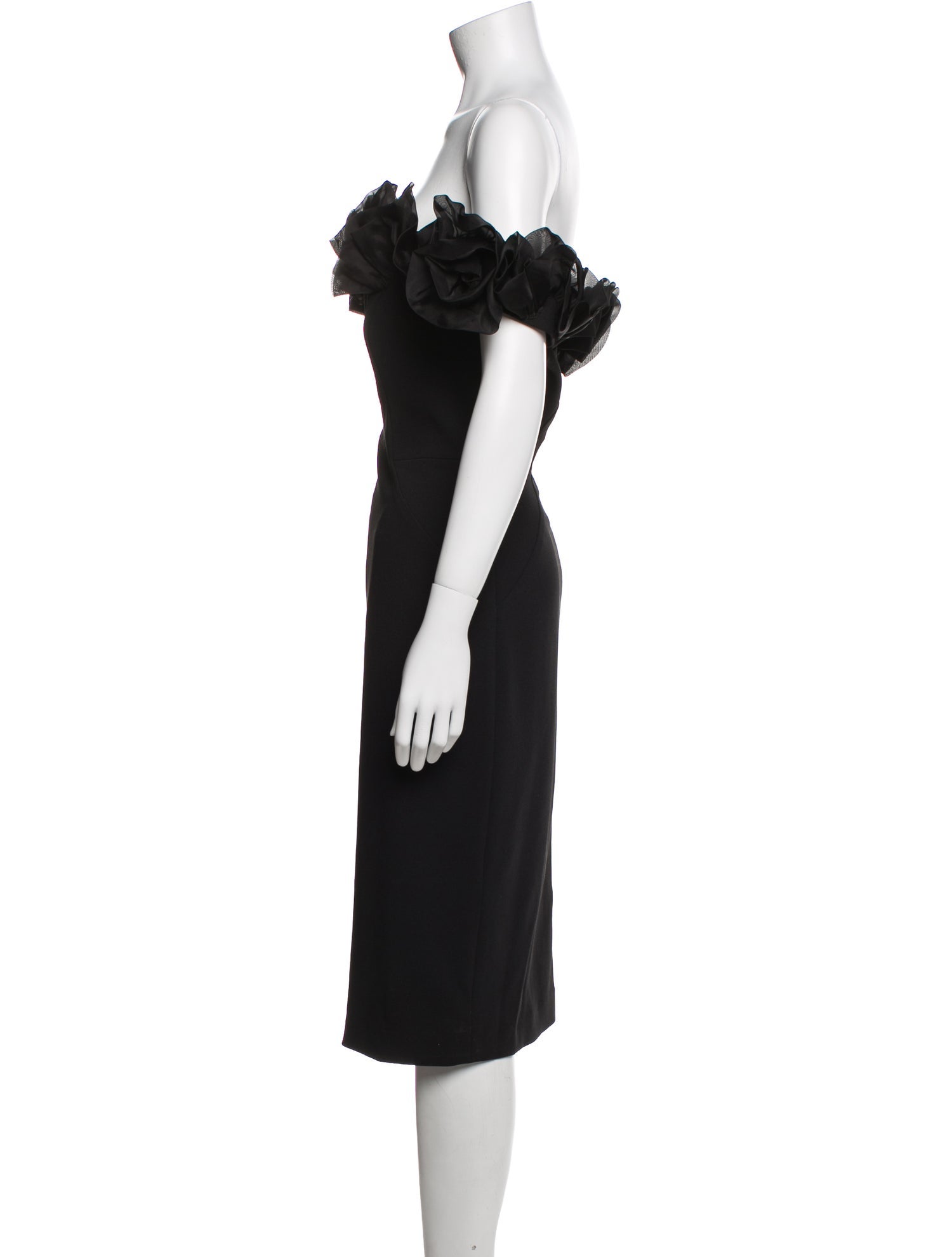 Aidan Mattox Off-The-Shoulder Knee-Length Dress w/ Tags