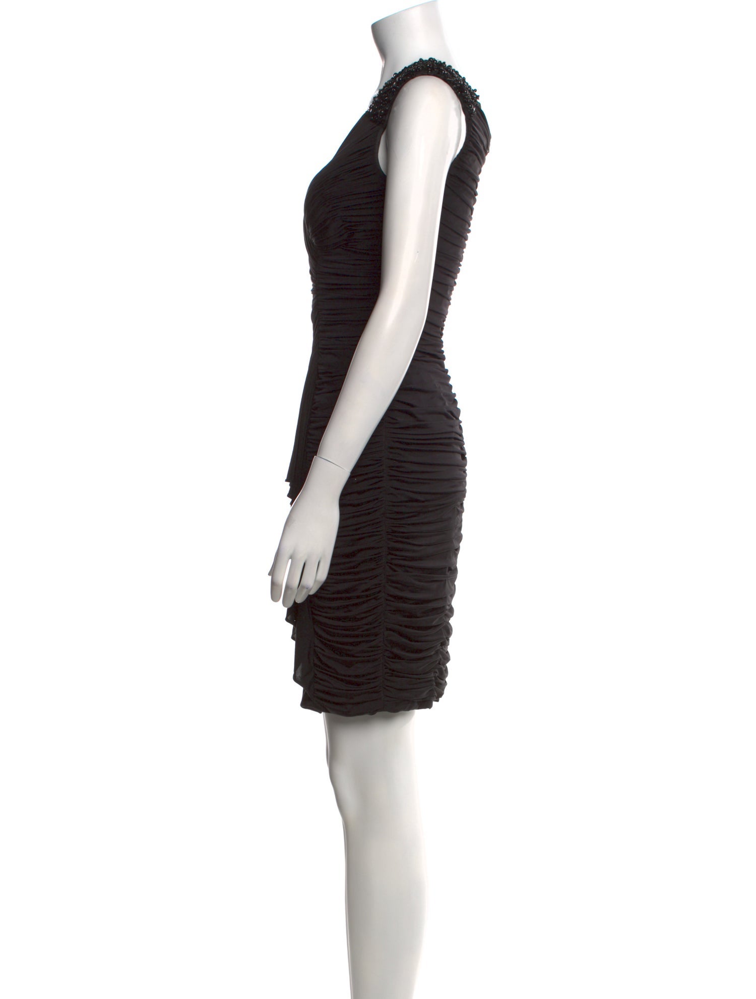 Aidan Mattox V-Neck Mini Dress