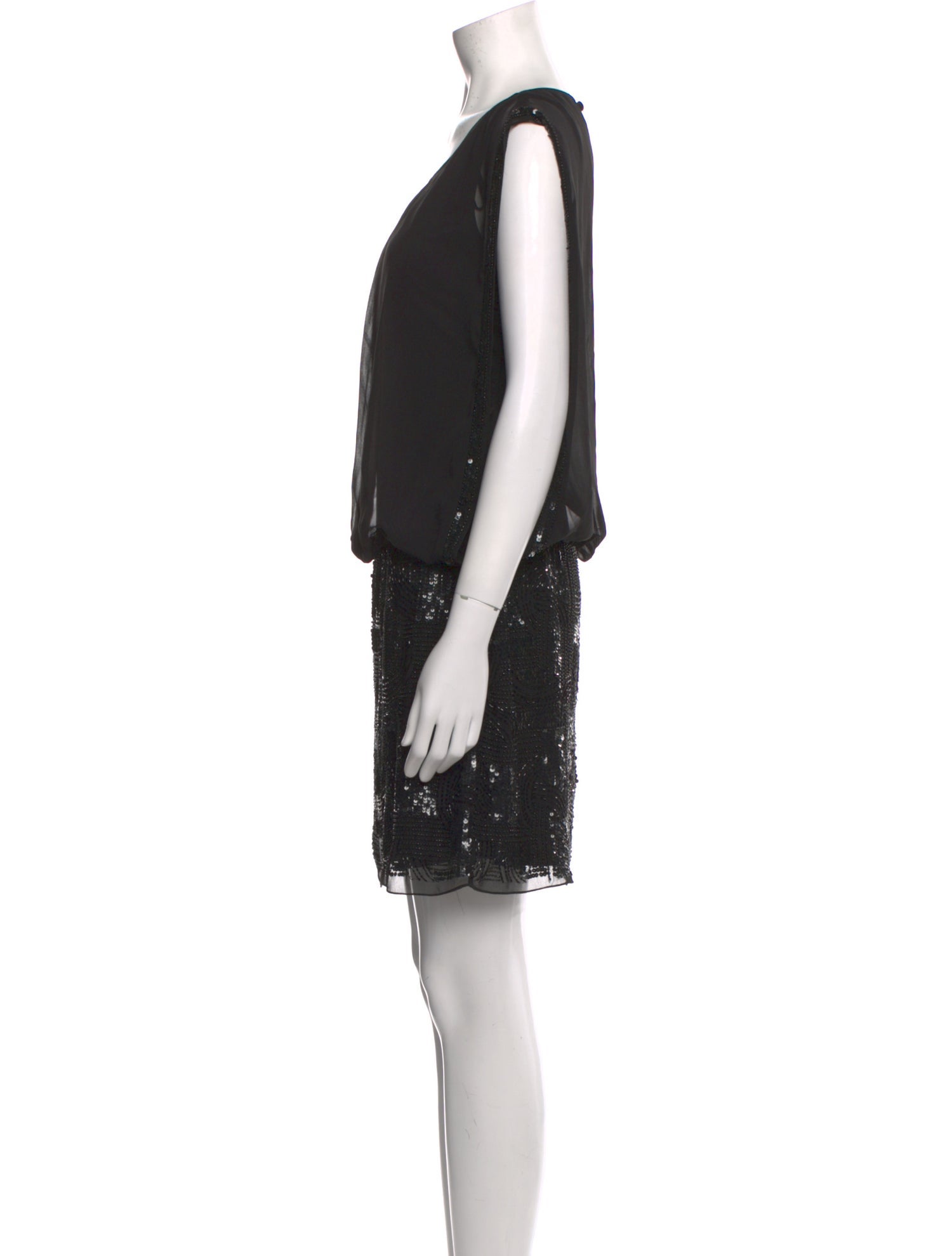 Aidan Mattox Scoop Neck Mini Dress