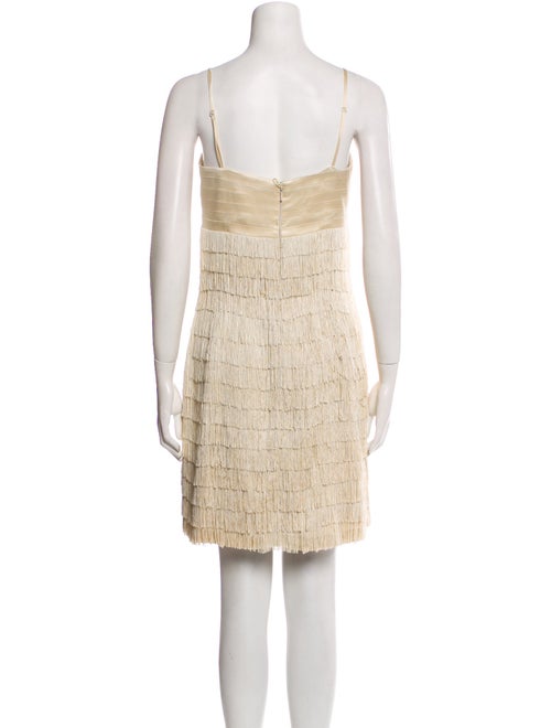 Aidan Mattox Square Neckline Mini Dress