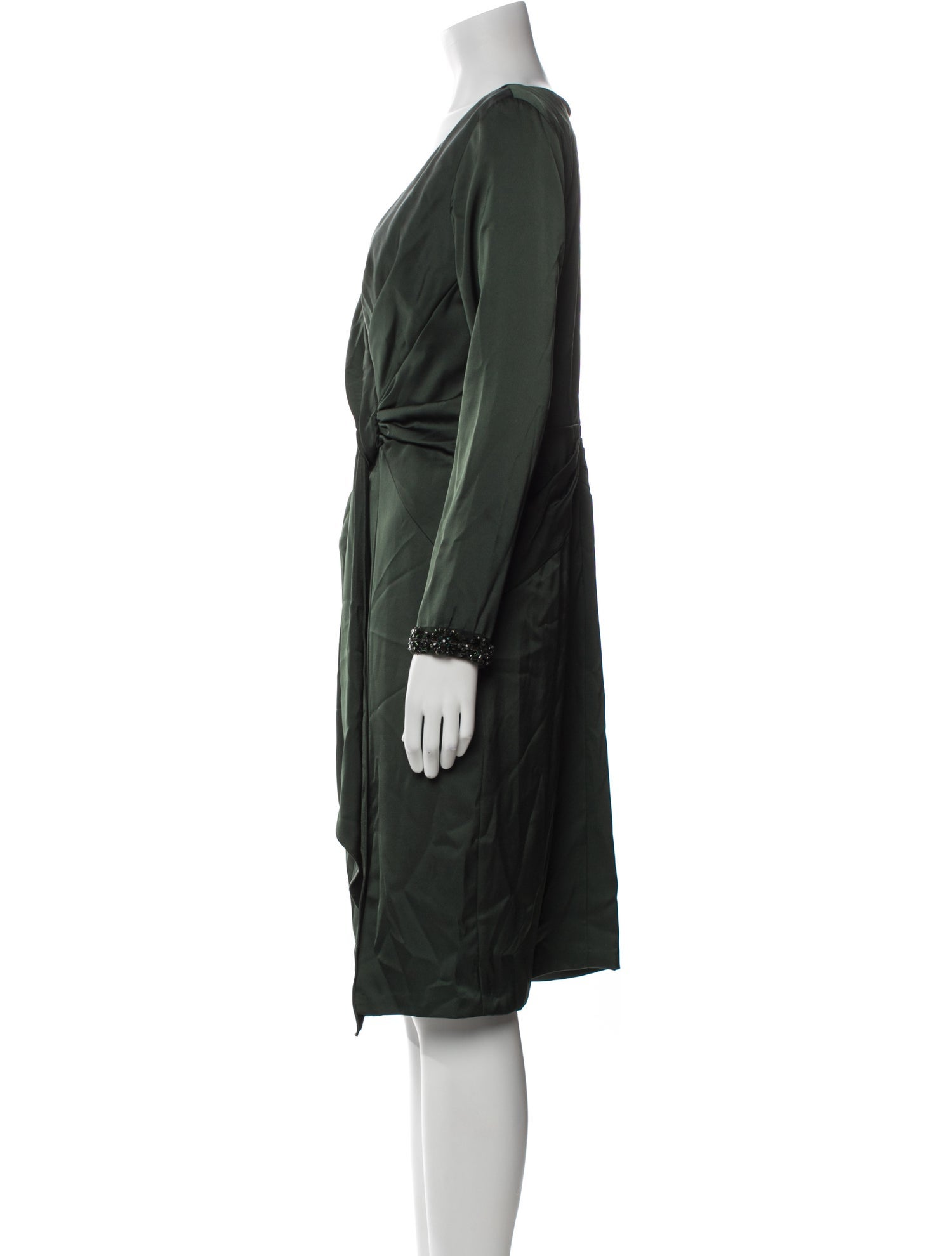 Aidan Mattox V-Neck Knee-Length Dress