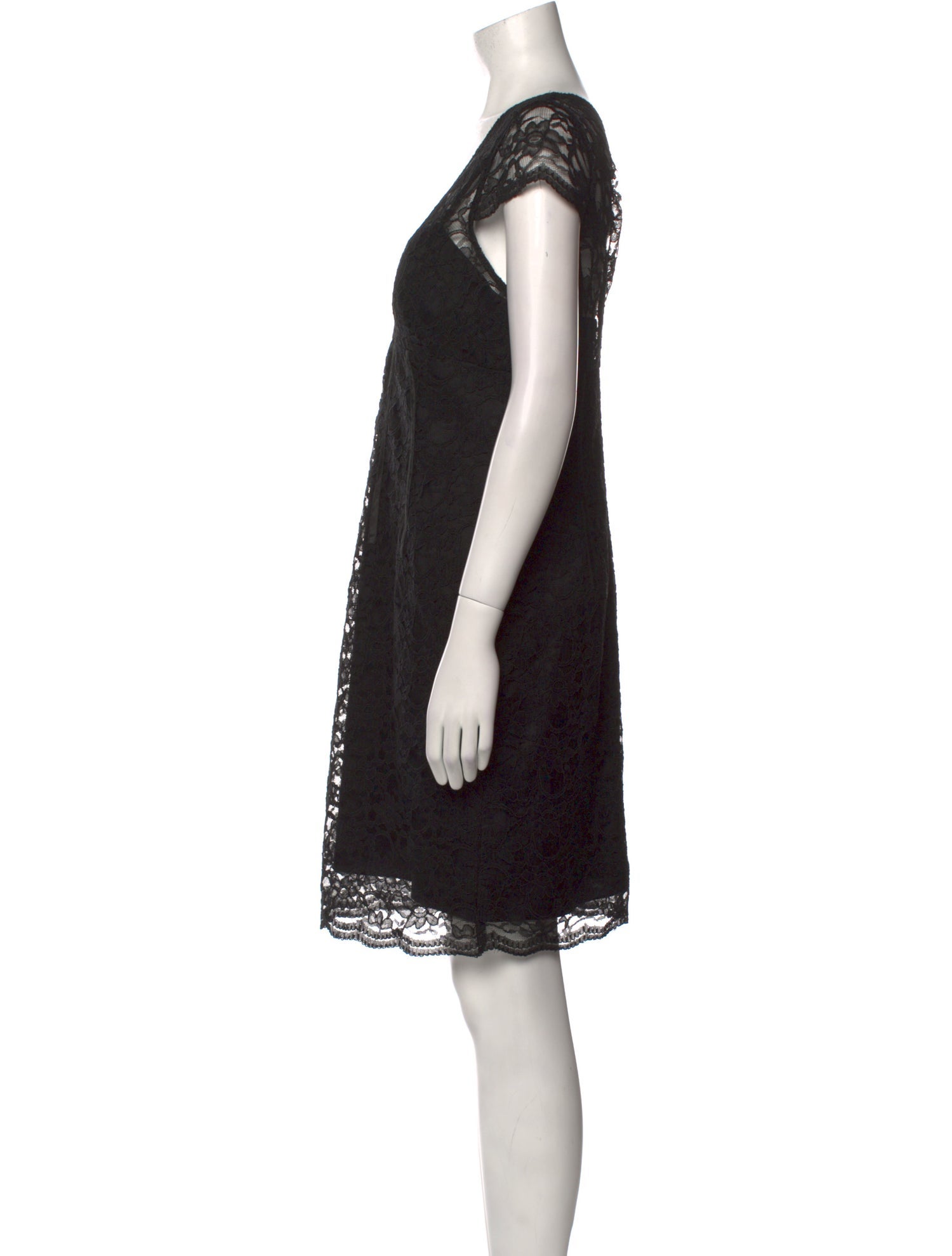 Aidan Mattox Lace Pattern Knee-Length Dress