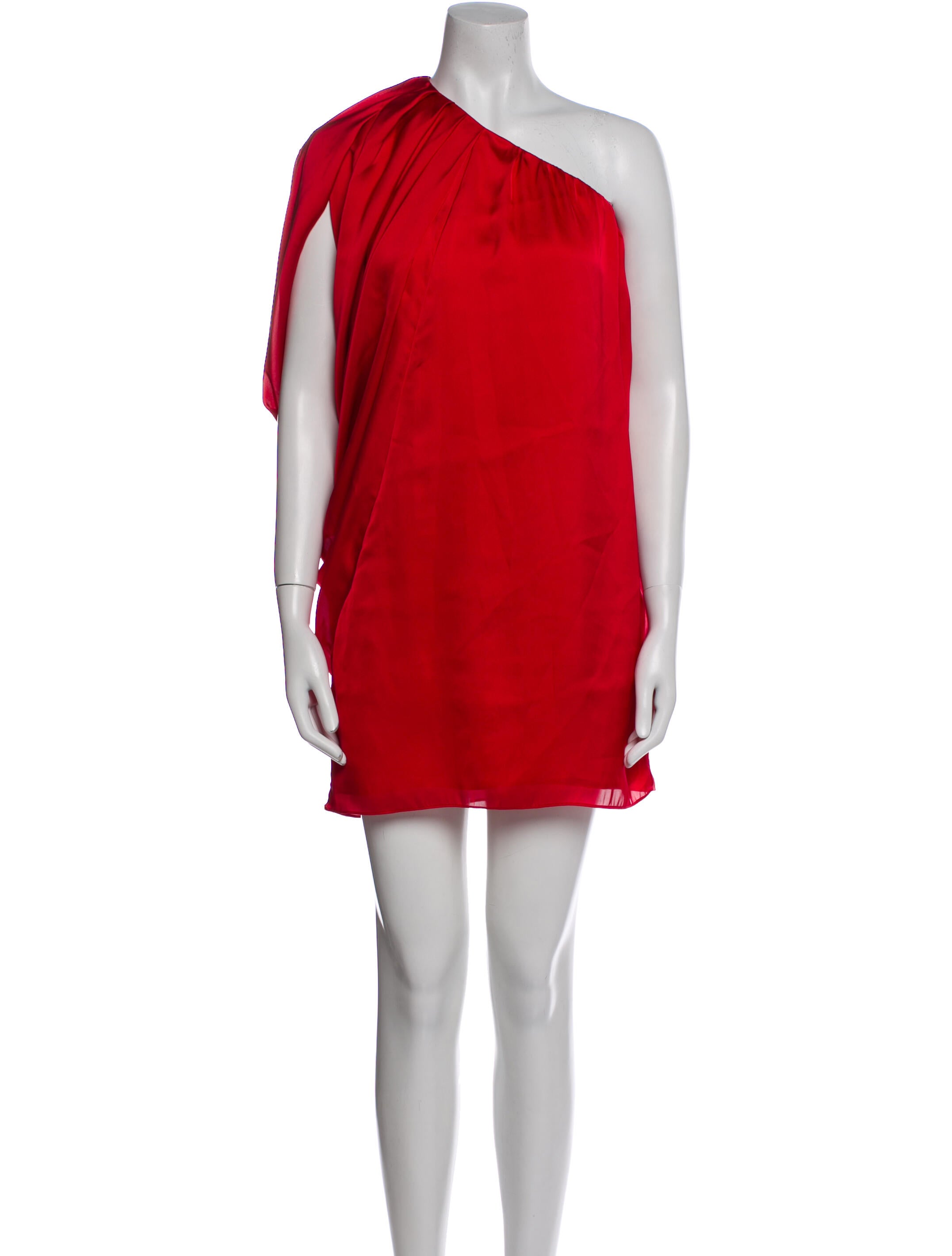 Aidan Mattox One-Shoulder Mini Dress