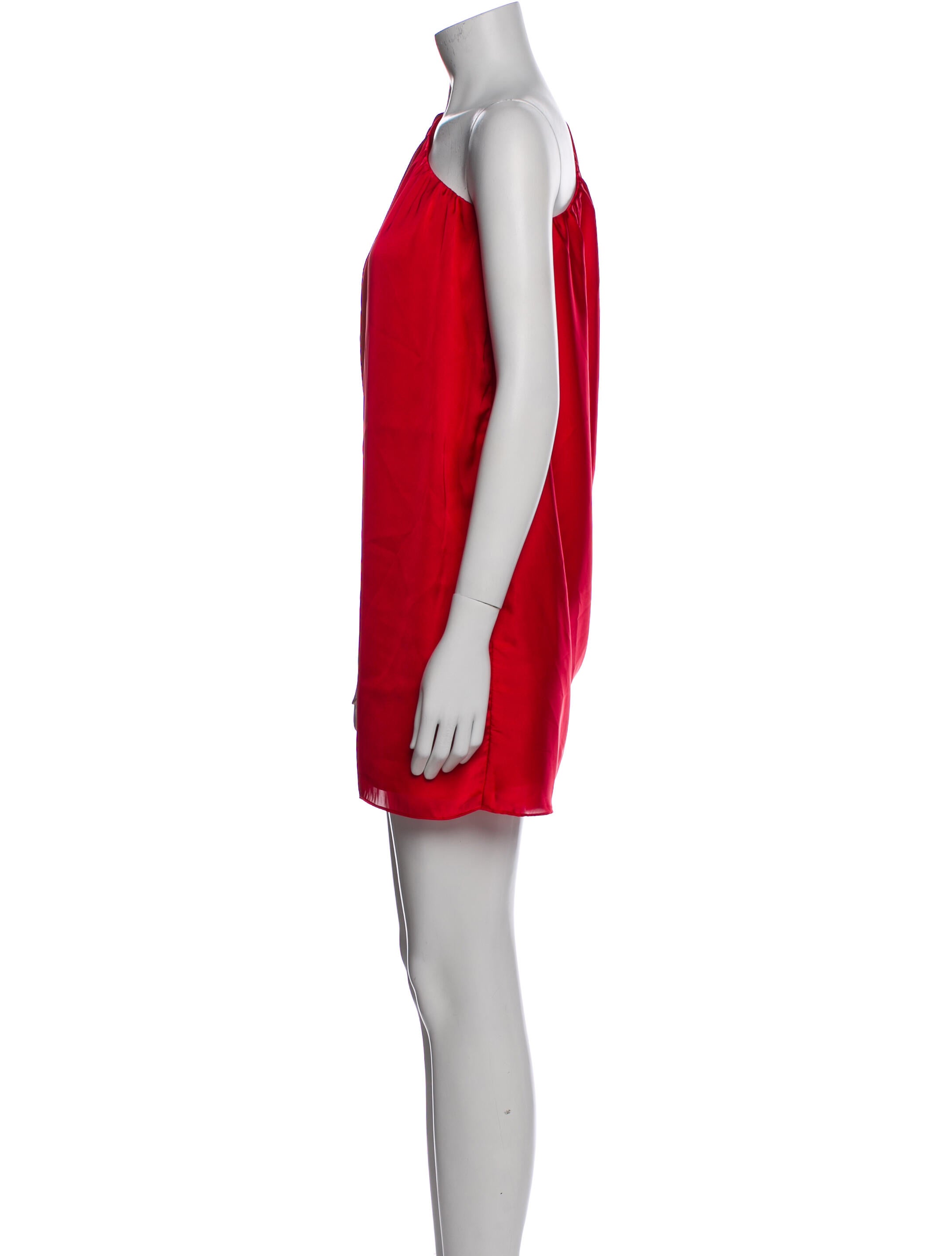 Aidan Mattox One-Shoulder Mini Dress