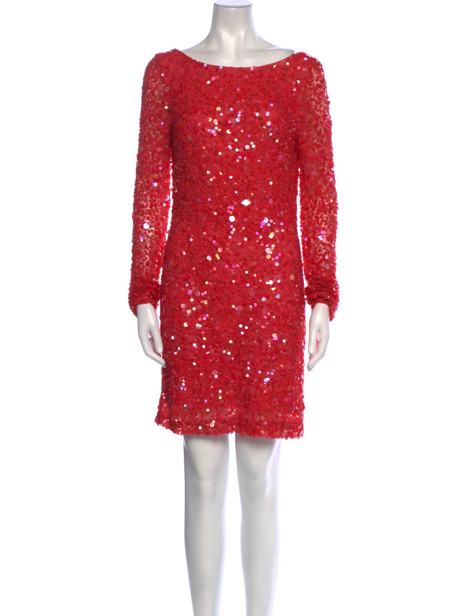 Aidan Mattox Scoop Neck Mini Dress