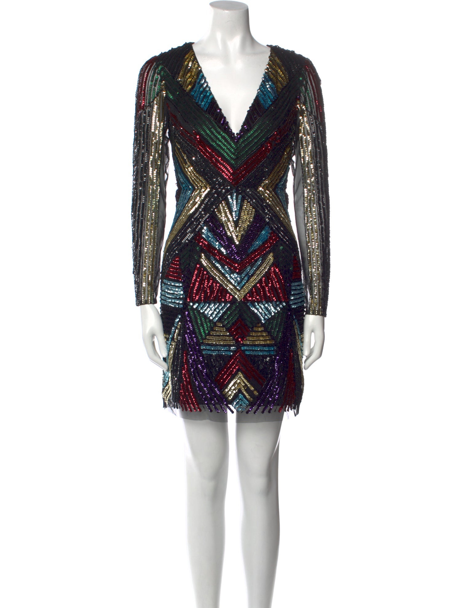 Aidan Mattox Printed Mini Dress