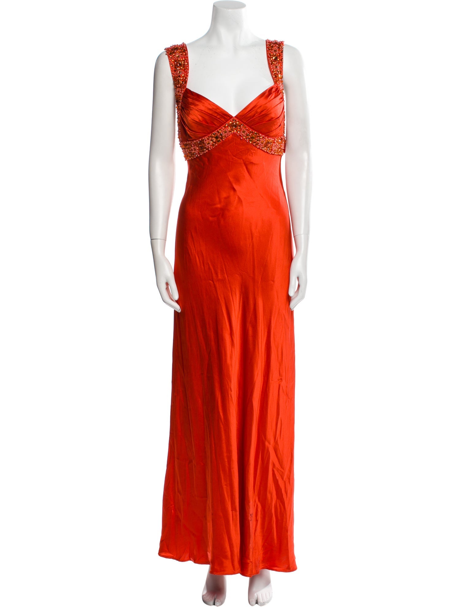 Aidan Mattox Silk Long Dress